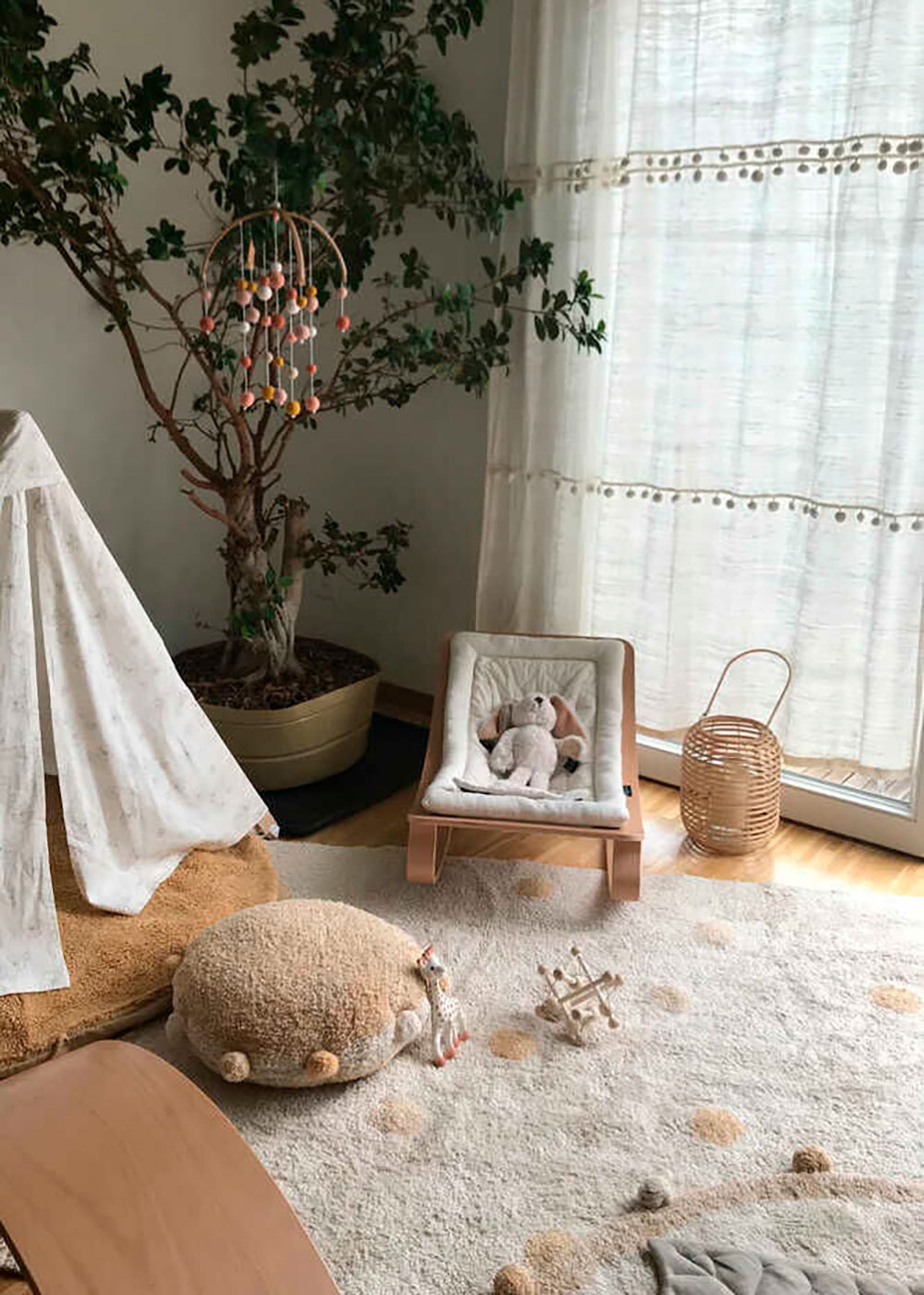 Lorena Canals - Rug - Washable Rug Hippy - Natural - Honey