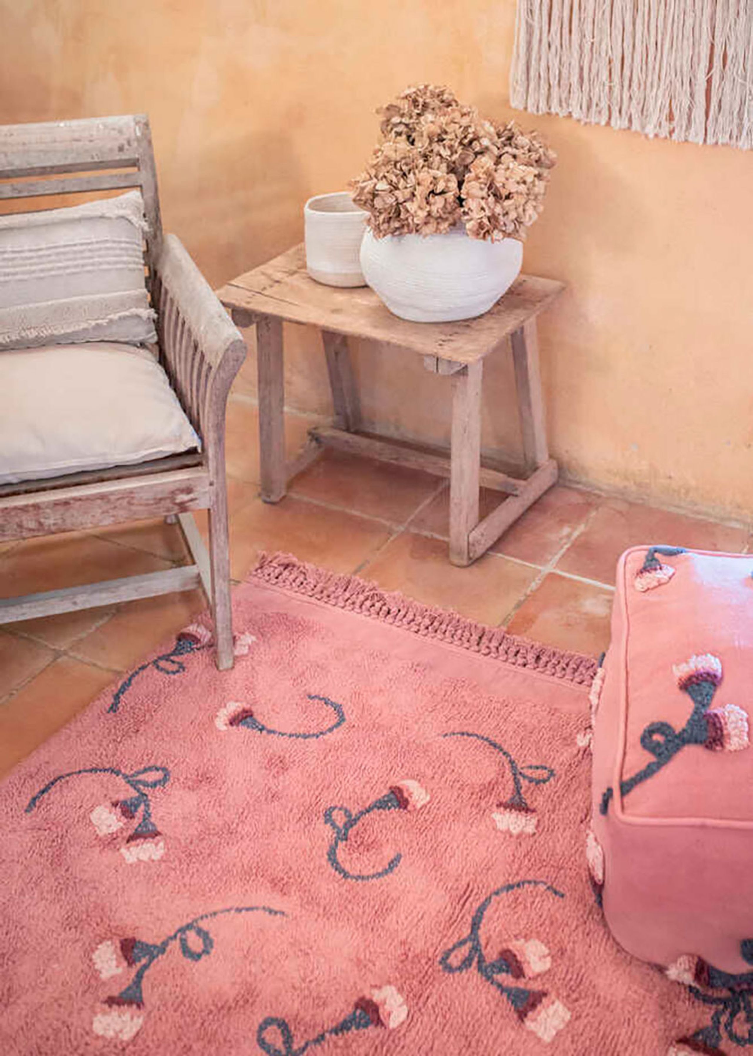 Lorena Canals - Teppich - Washable Rug English Garden - Ash Rose