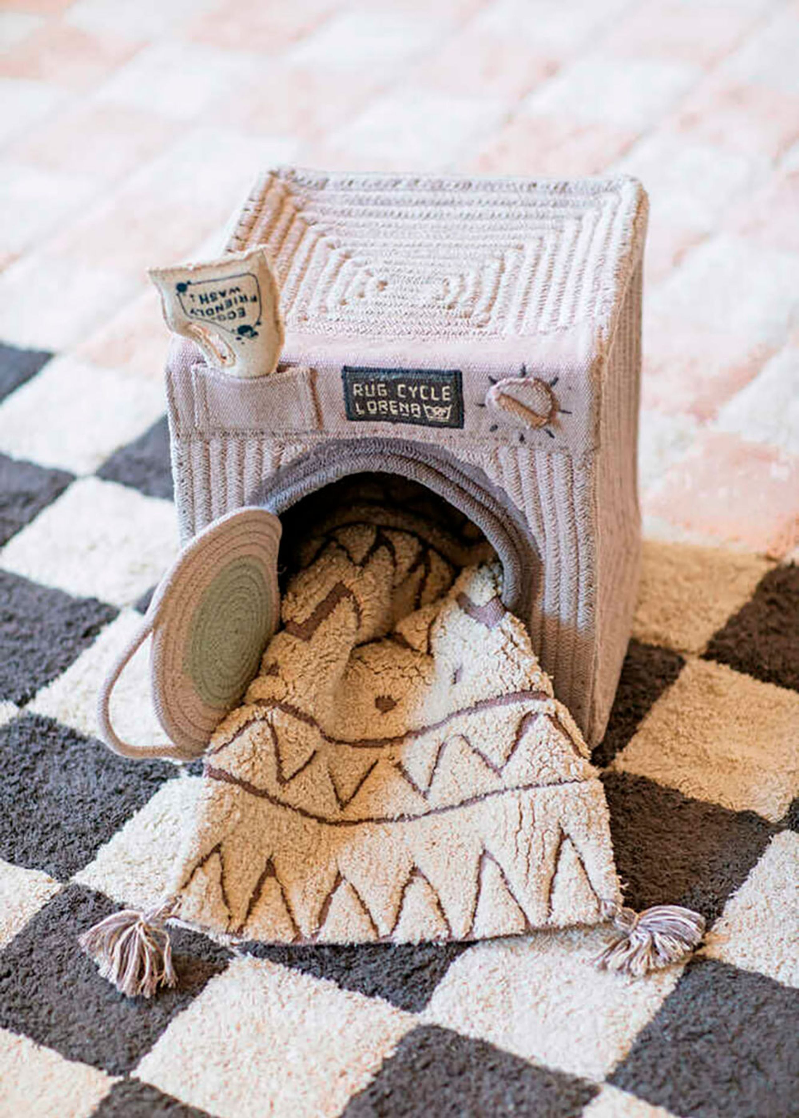 Lorena Canals - Tapis - Washable Rug Kitchen Tiles - Dark Grey