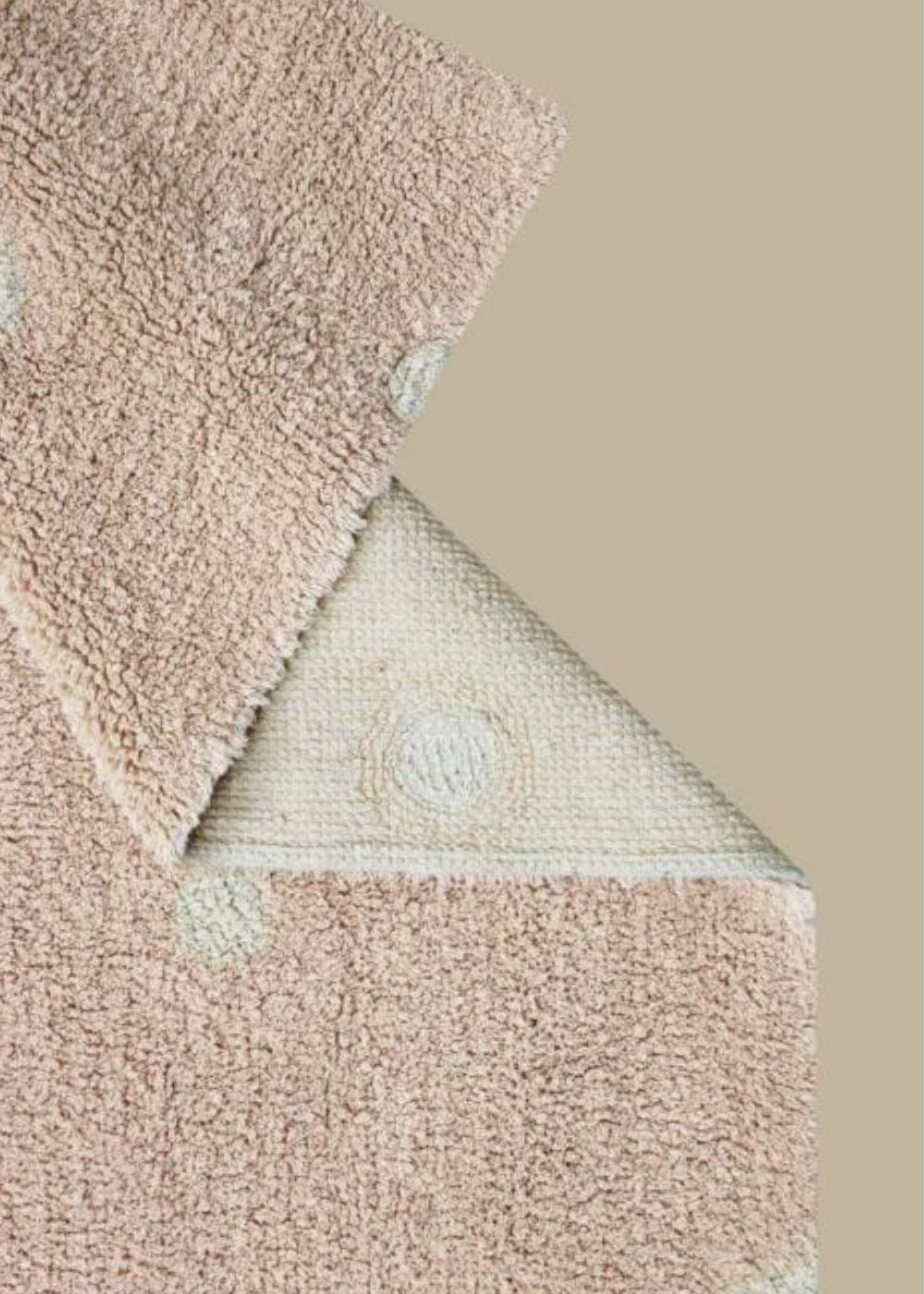 Lorena Canals - Gulvtæppe - Washable Rug Mini Dot - Rose, Natural