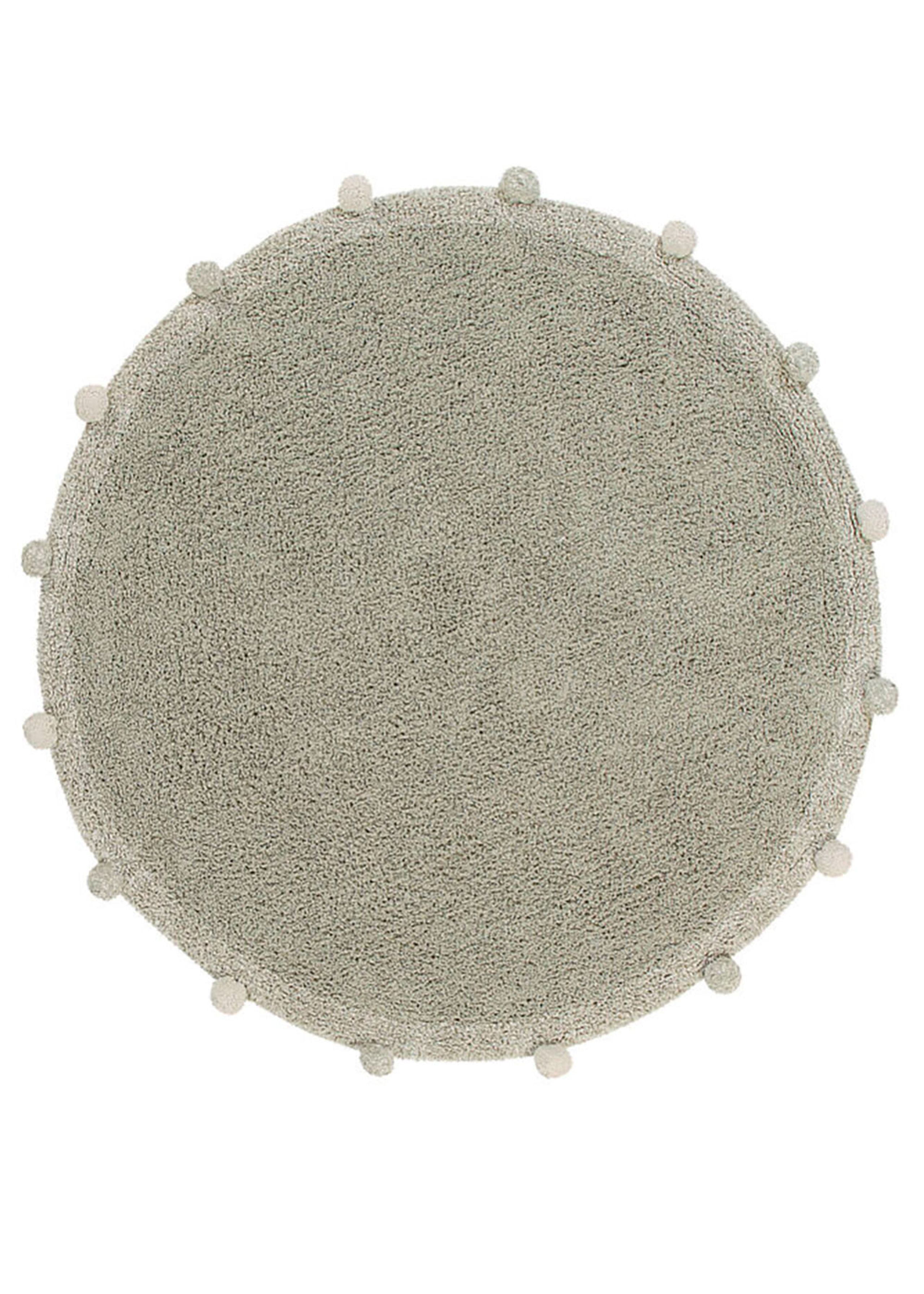 Lorena Canals - Gulvtæppe - Washable Rug Bubbly - Natural - Olive