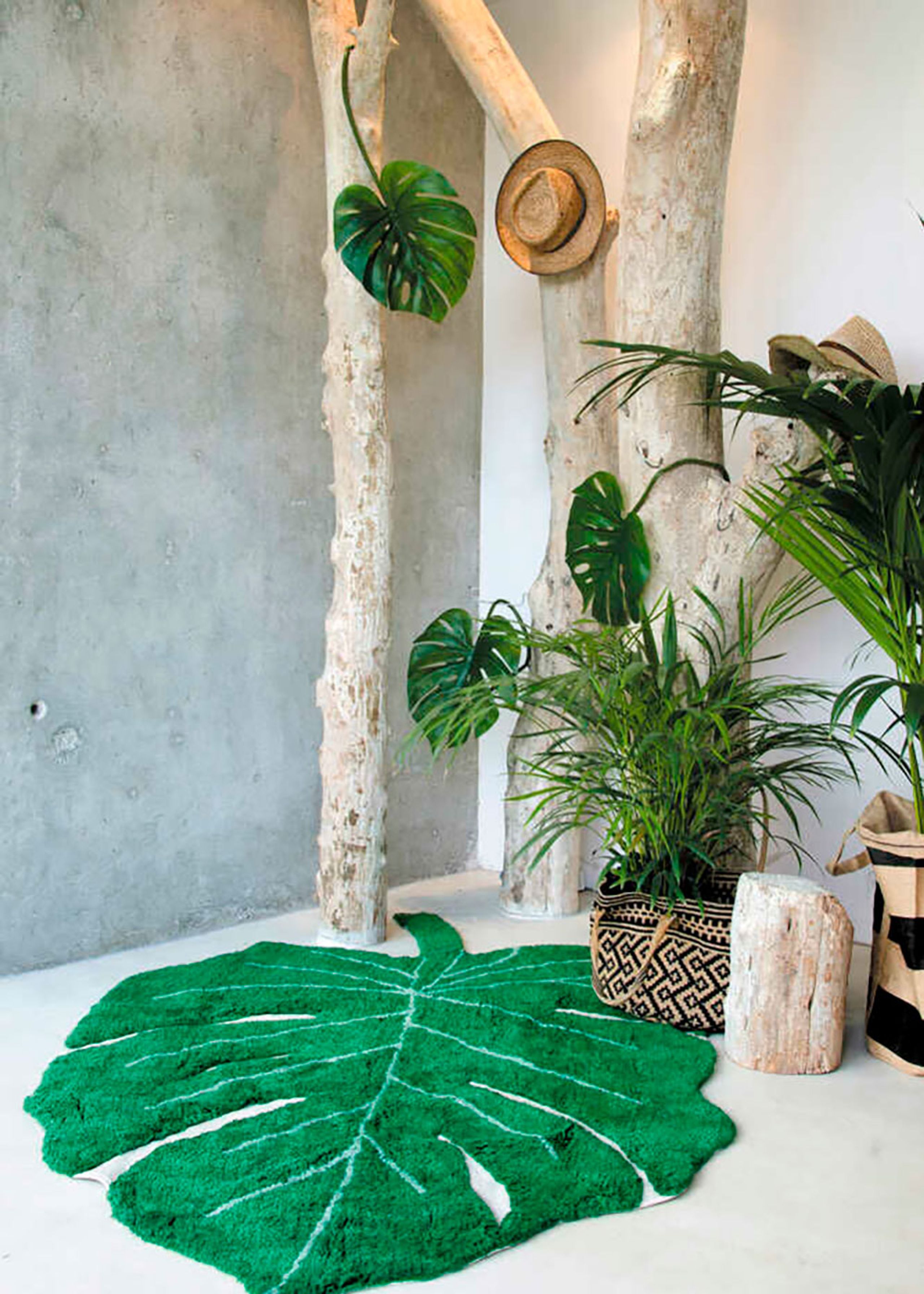 Lorena Canals - Rug - Washable Rug Monstera Leaf - Monstera Leaf
