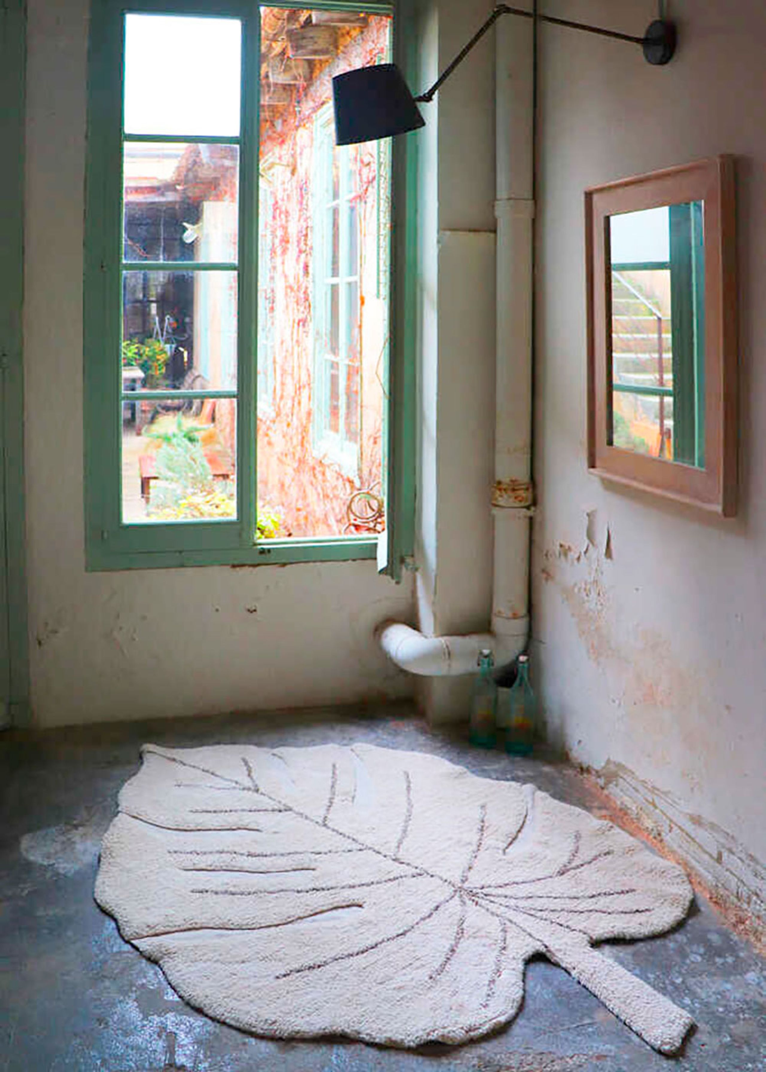 Lorena Canals - Rug - Washable Rug Monstera - Natural