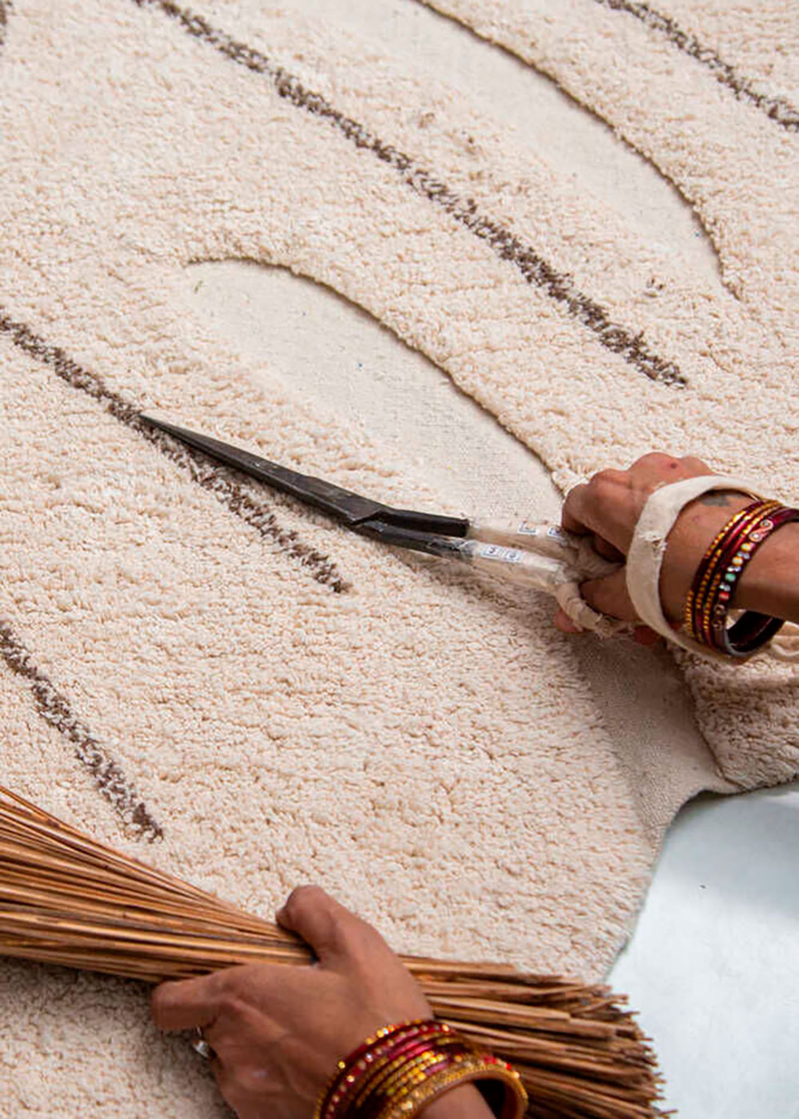 Lorena Canals - Rug - Washable Rug Monstera - Natural