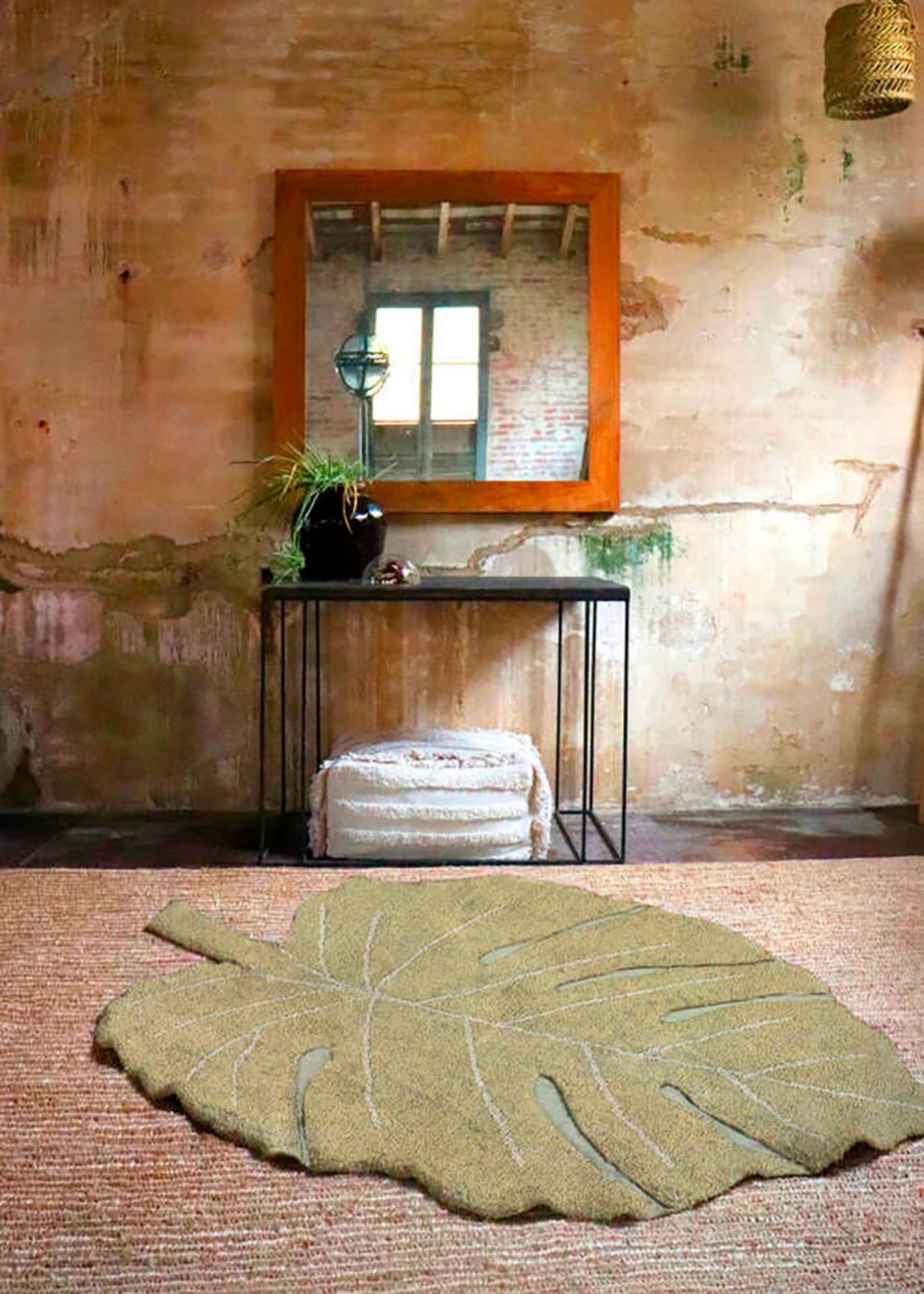 Lorena Canals - Koberec - Washable Rug Monstera - Olive