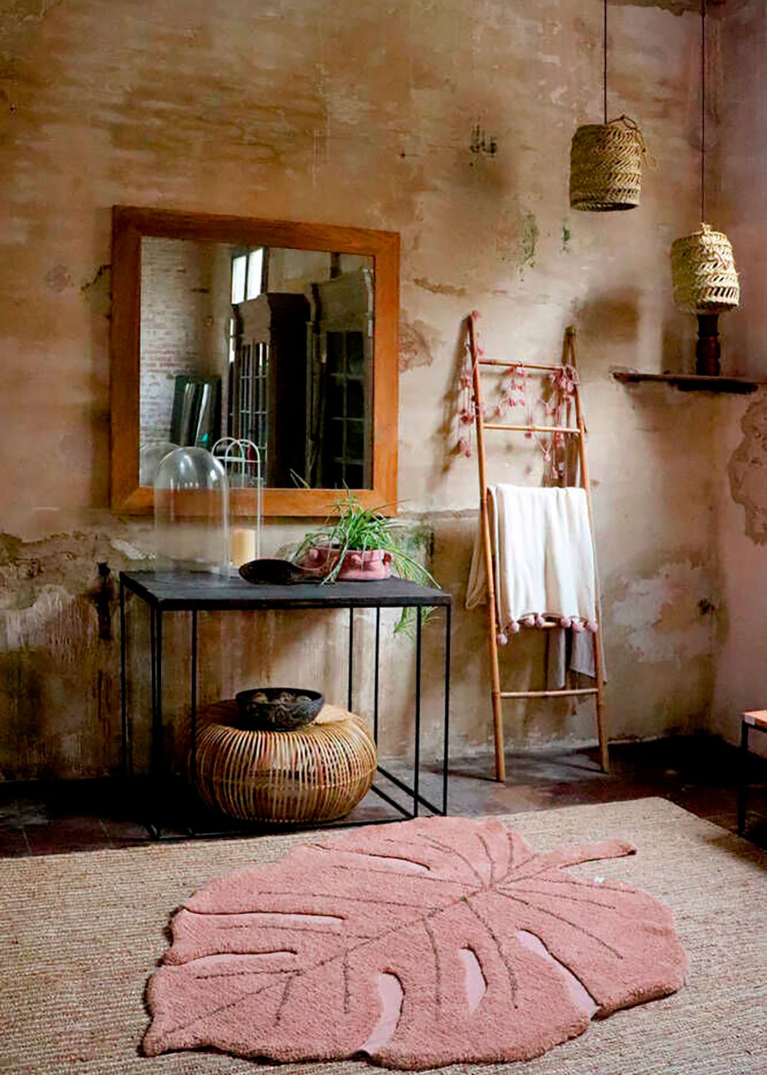 Lorena Canals - Tapete - Washable Rug Monstera - Vintage Nude