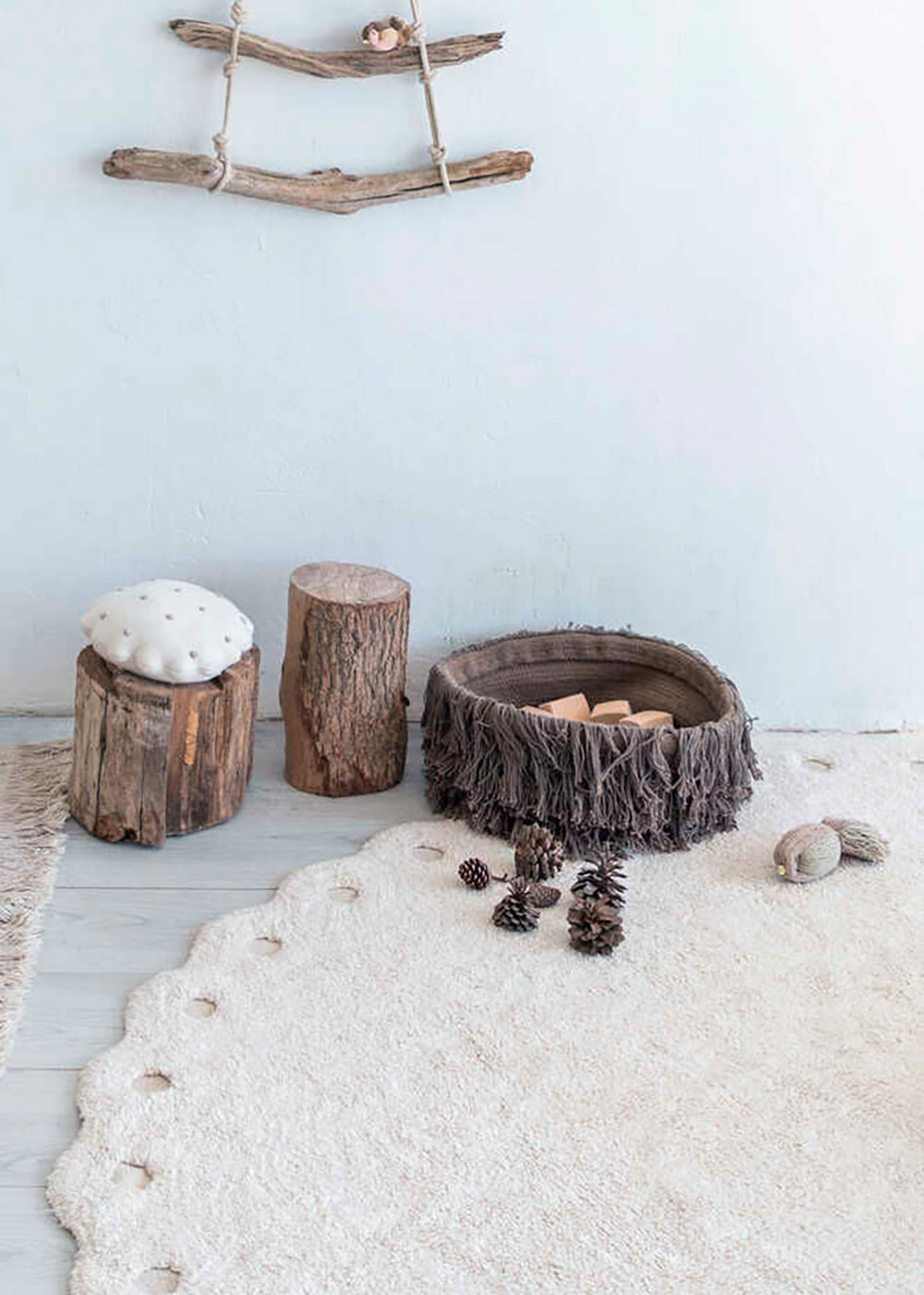 Lorena Canals - Rug - Washable Rug Pinecone - Ivory