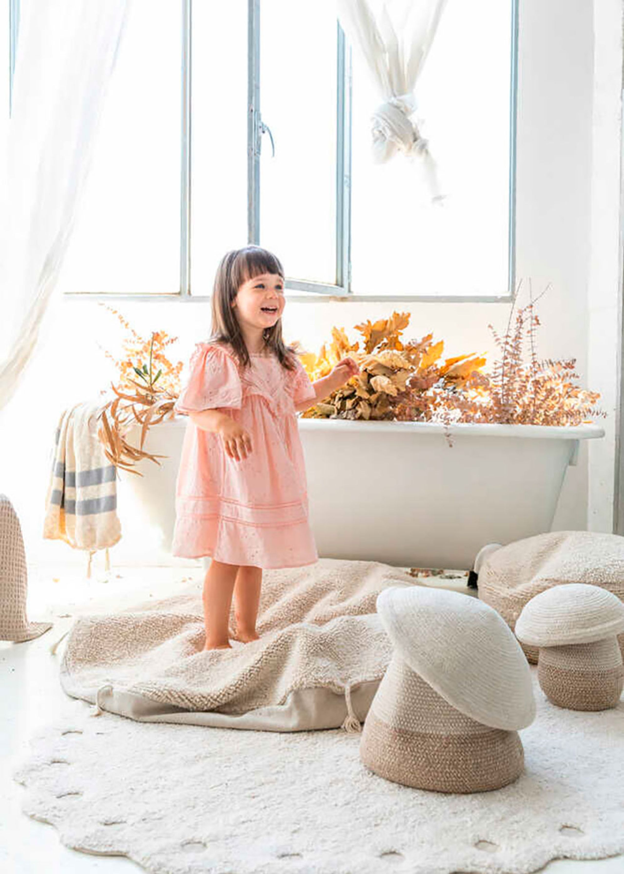 Lorena Canals - Rug - Washable Rug Pinecone - Ivory