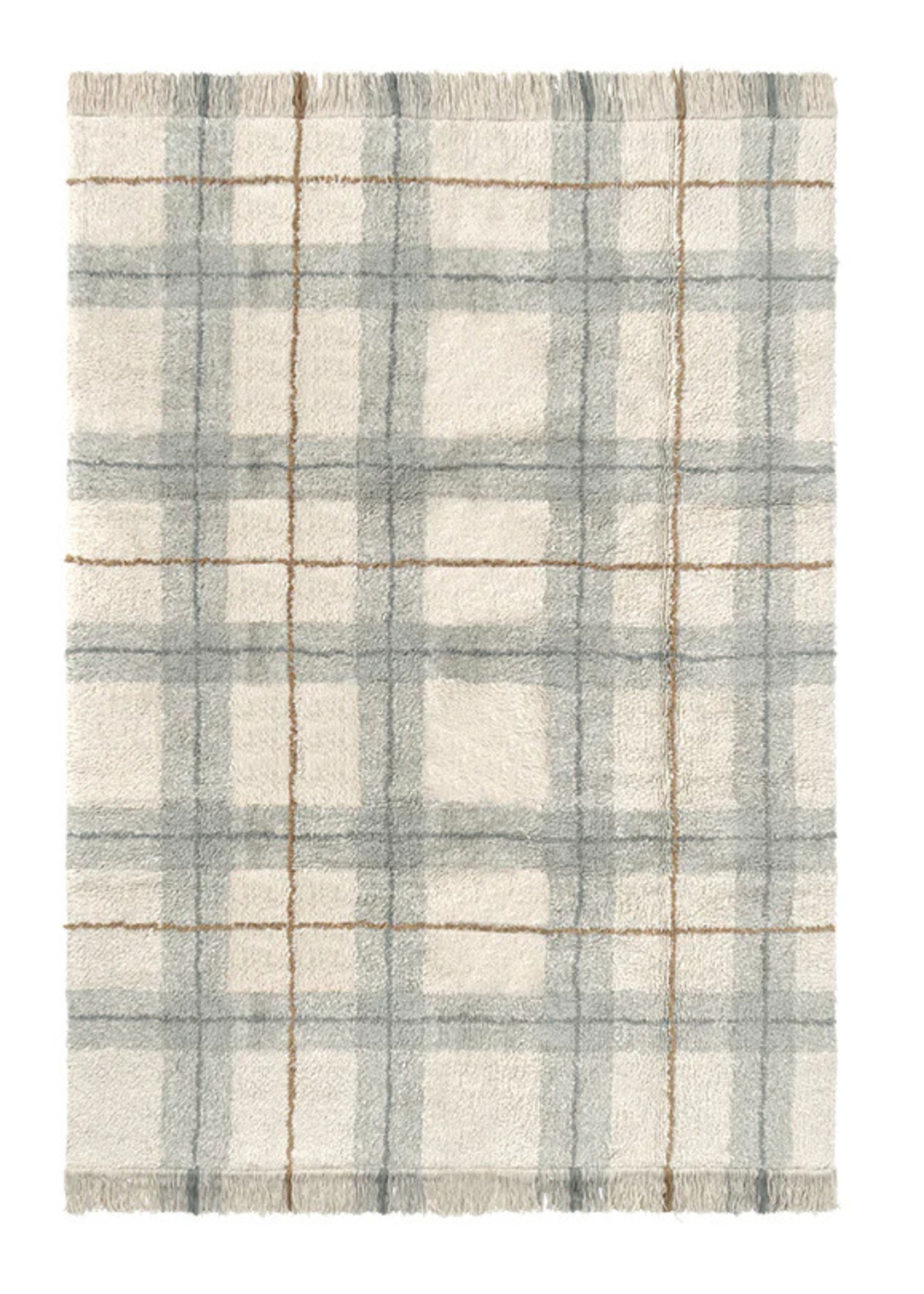 Lorena Canals - Dywanik - Washable Rug Tartan Vintage - Blue Sage