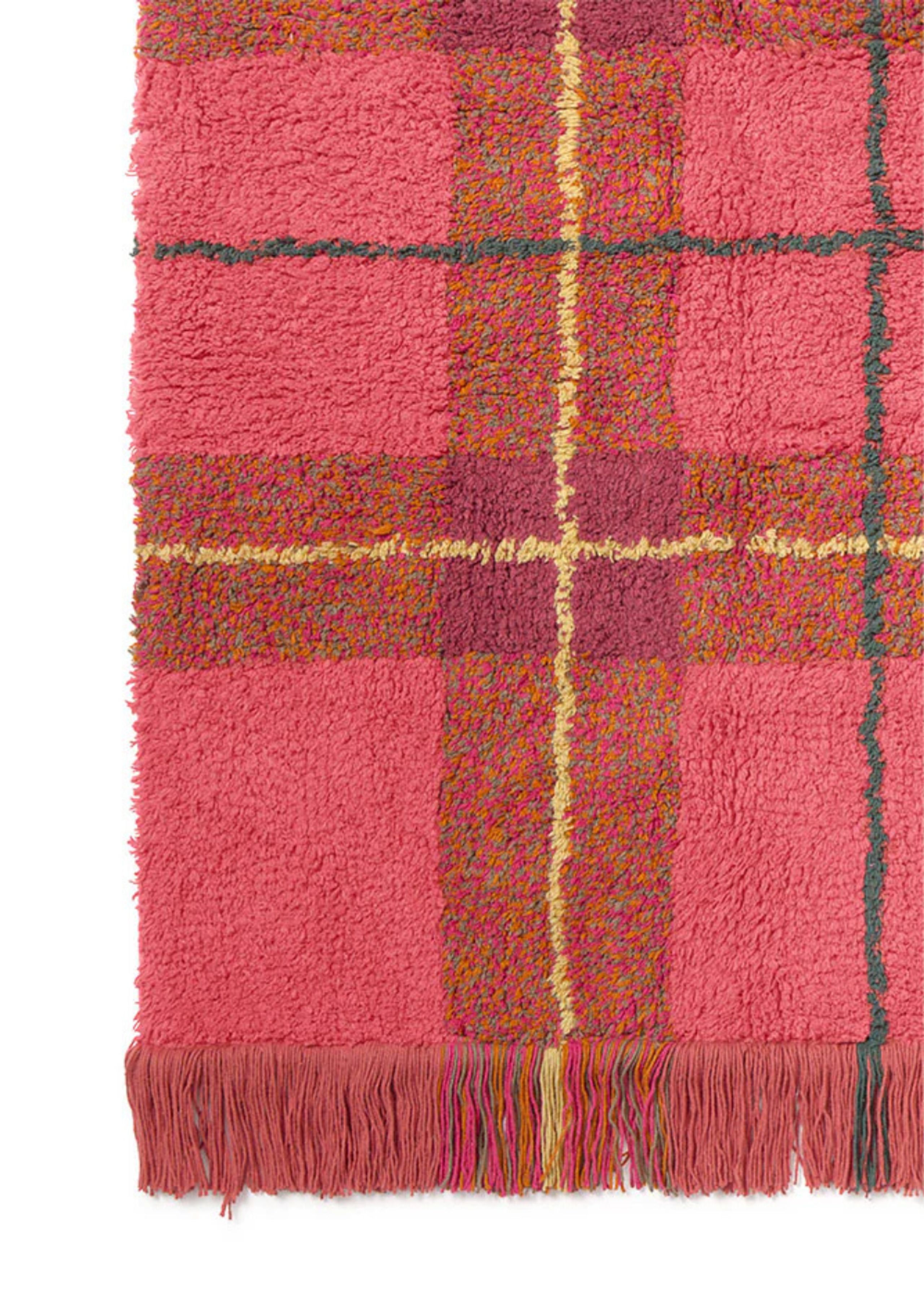 Lorena Canals - Rug - Washable Rug Tartan Vintage - Red