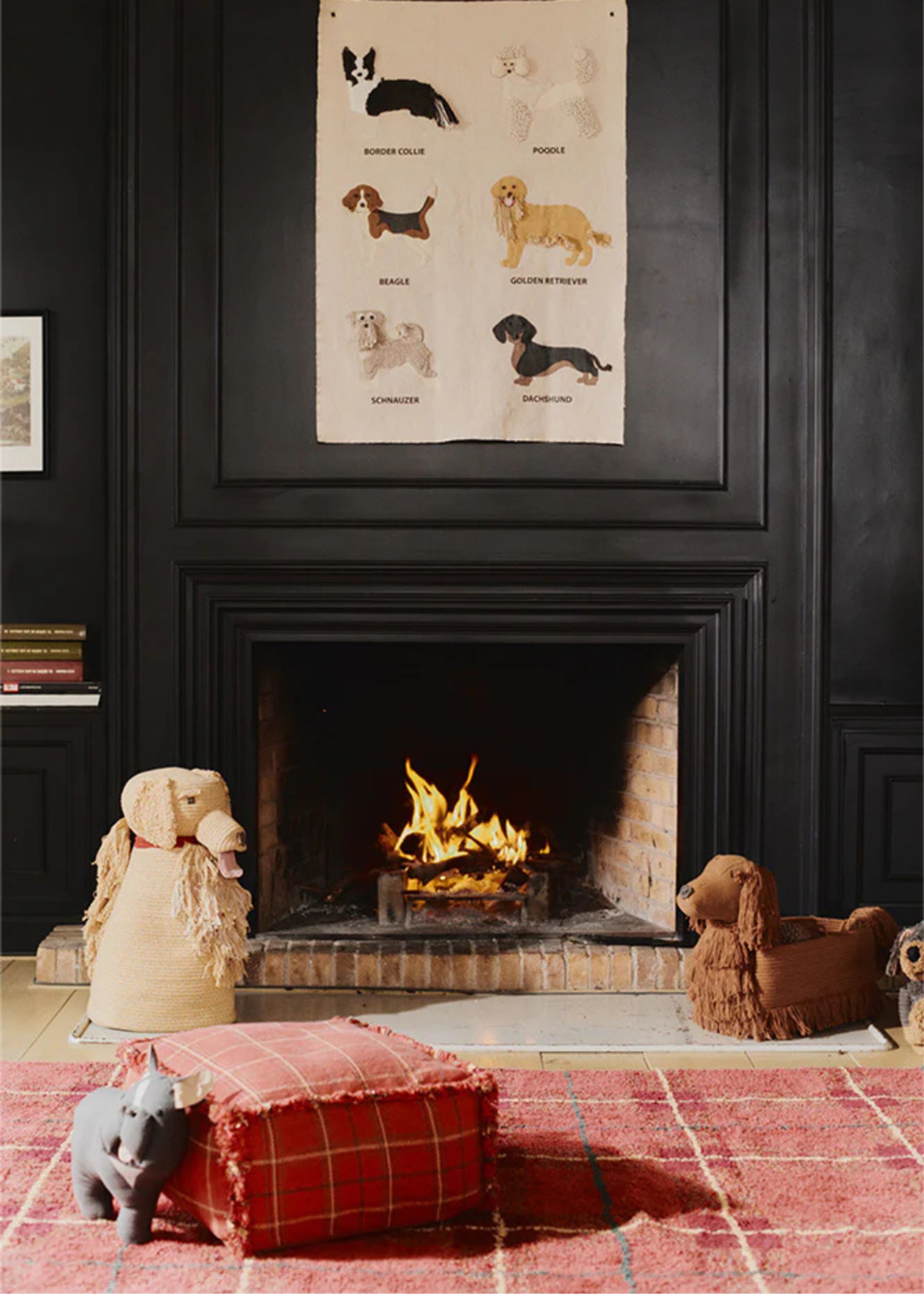 Lorena Canals - Rug - Washable Rug Tartan Vintage - Red