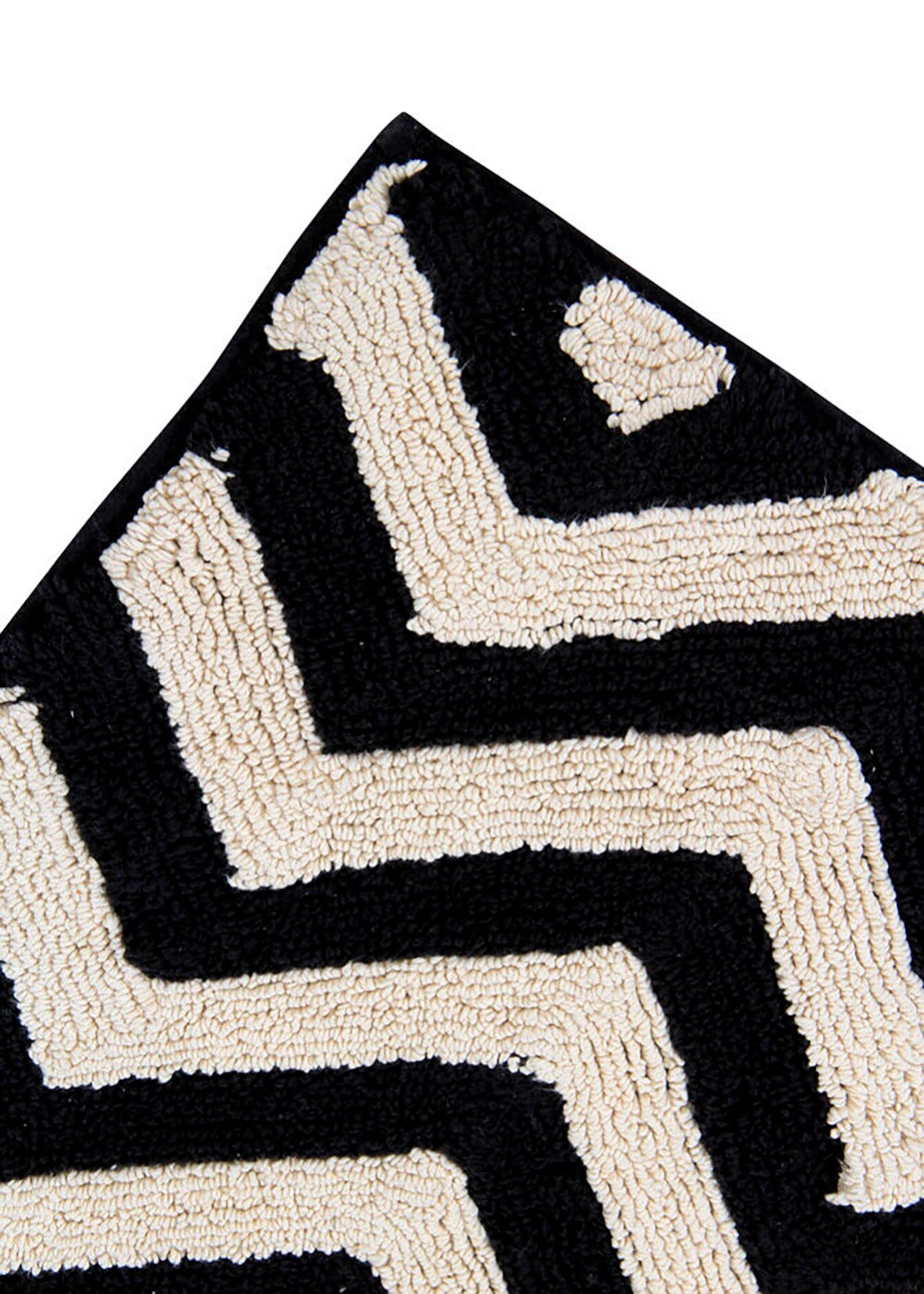 Lorena Canals - Teppich - Washable Rug Zig-Zag - Black & White