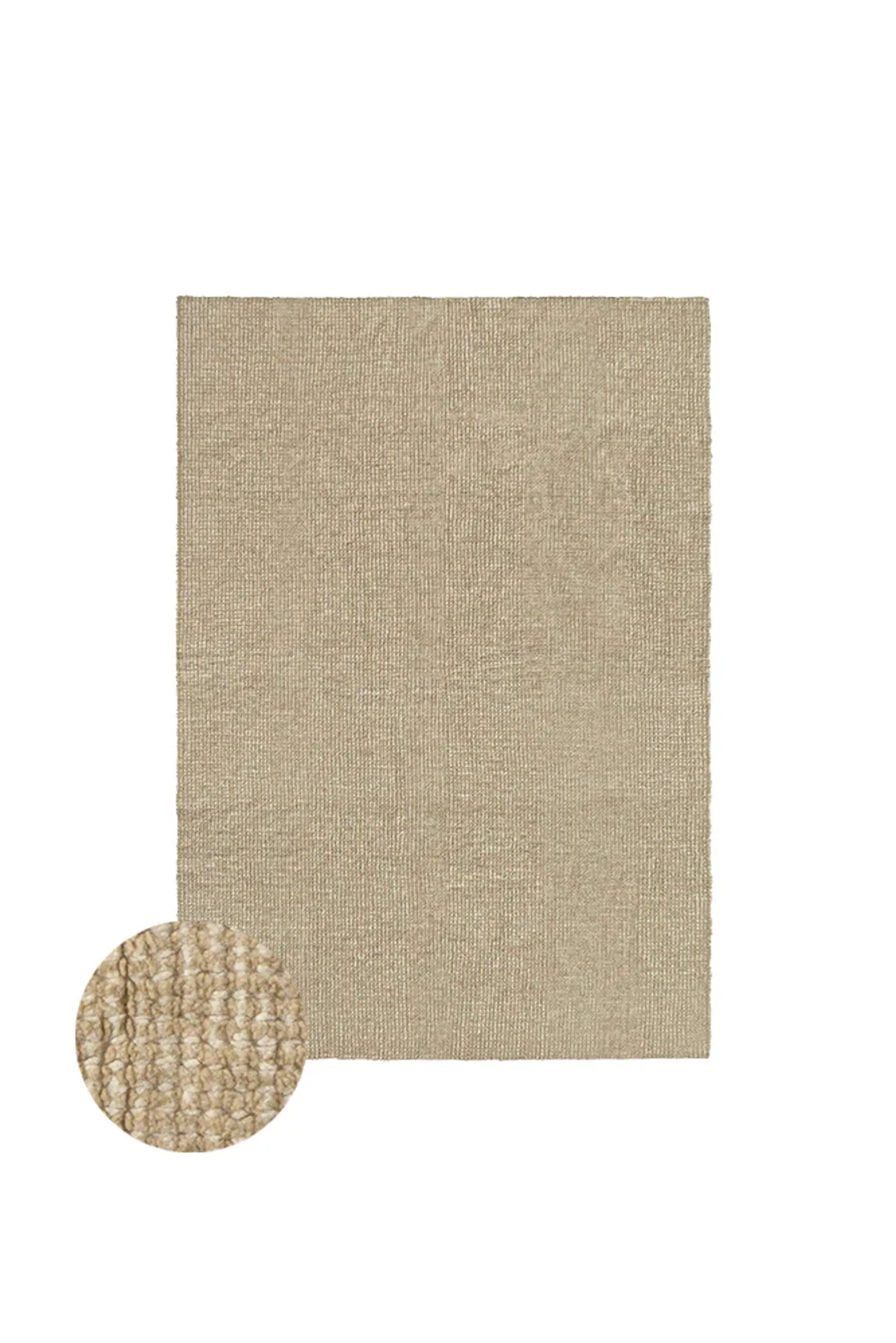 Lorena Canals - Teppich - Wool Rug Bliss - XXL - Natural Canvas, Sand Stone