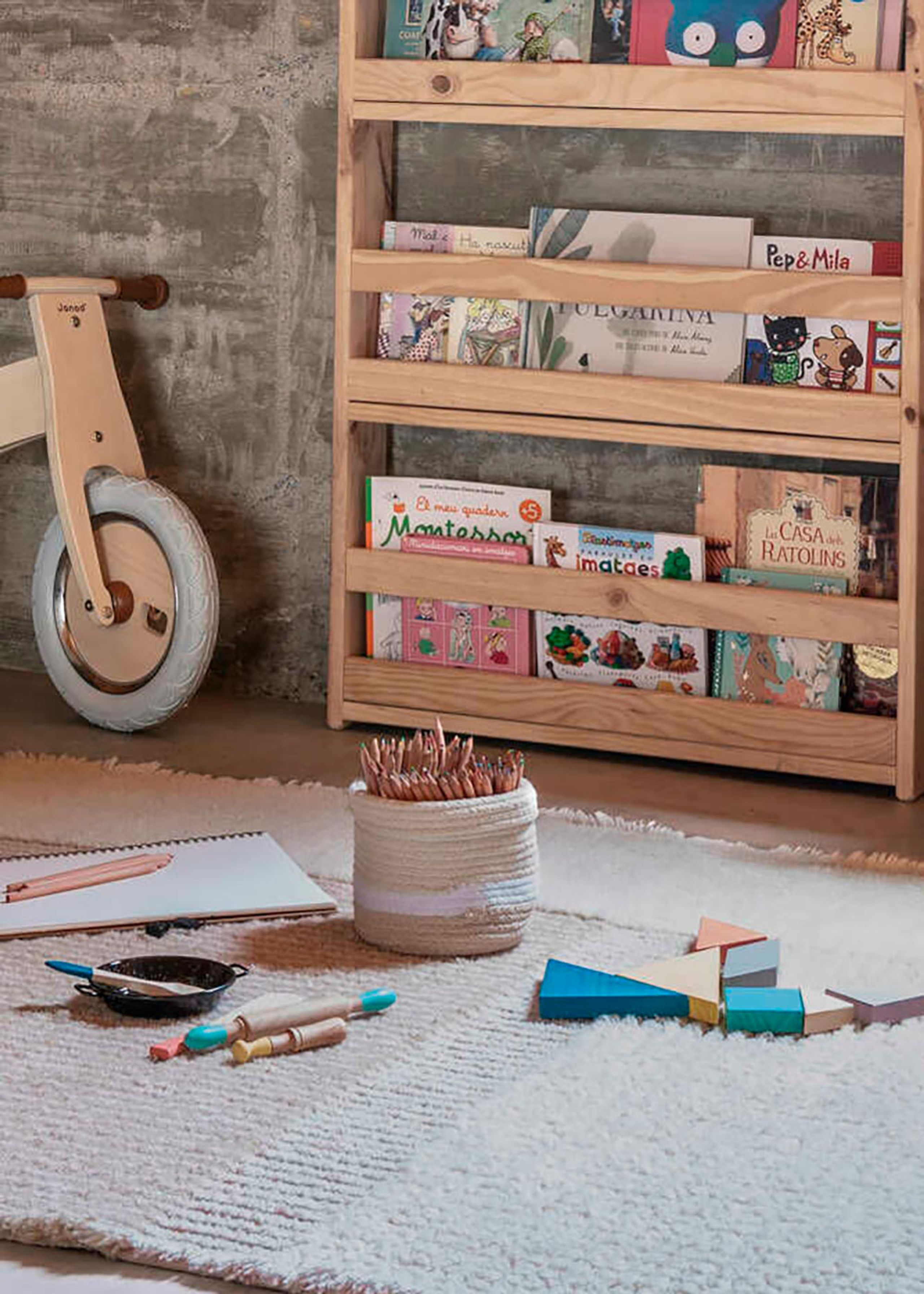 Lorena Canals - Korg - Basket Mini Tricolor - Ivory