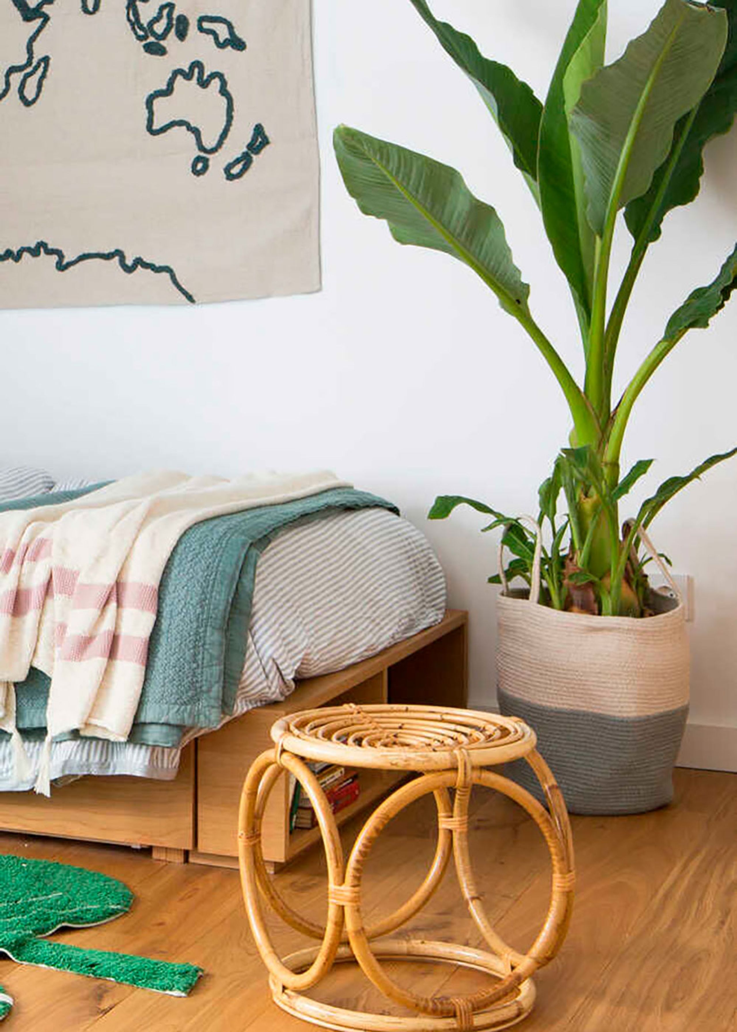 Lorena Canals - Kurv - Basket Zoco - Blue / Natural