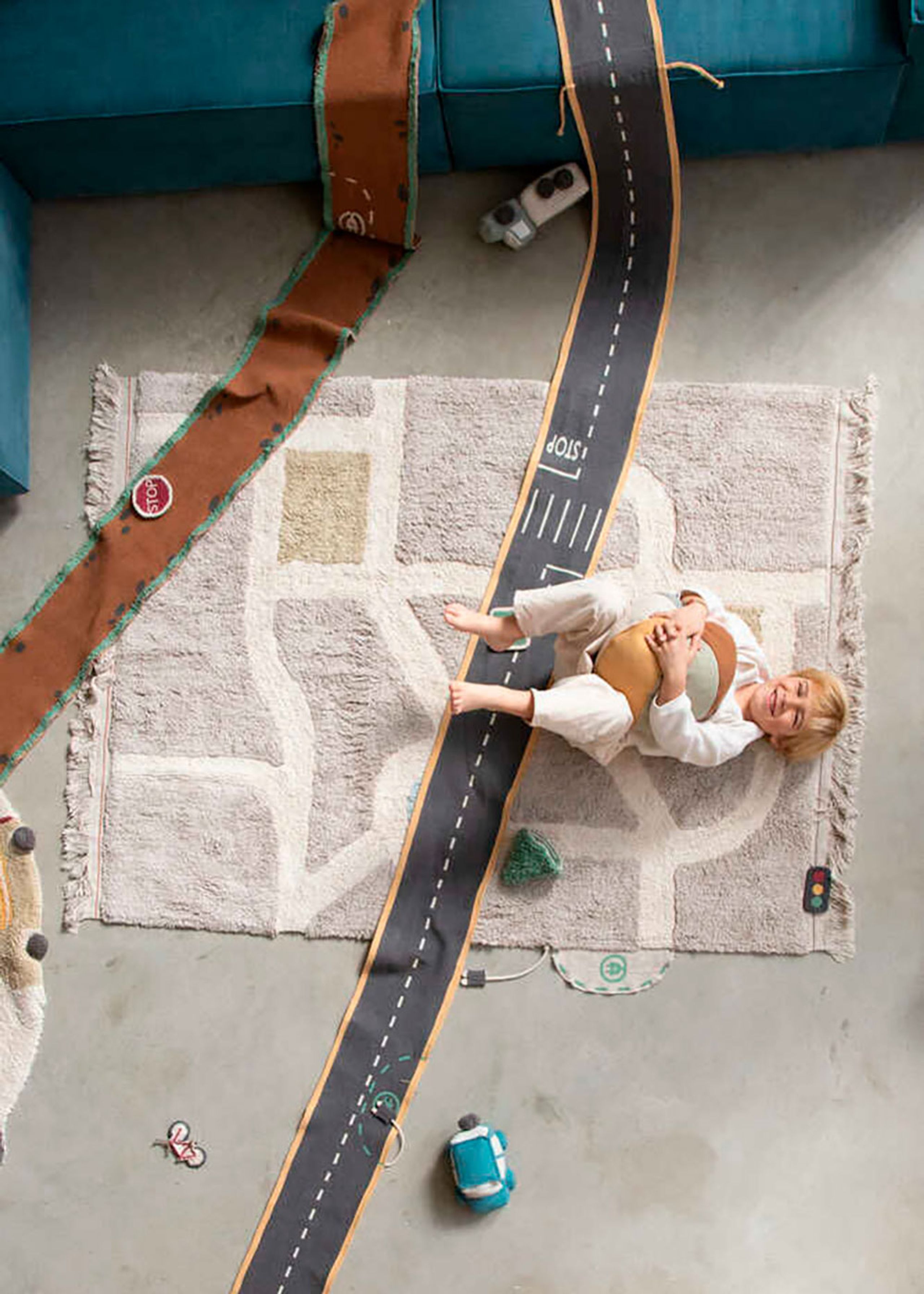 Lorena Canals - Toys - Soft Toy Ride & Roll - School Bus