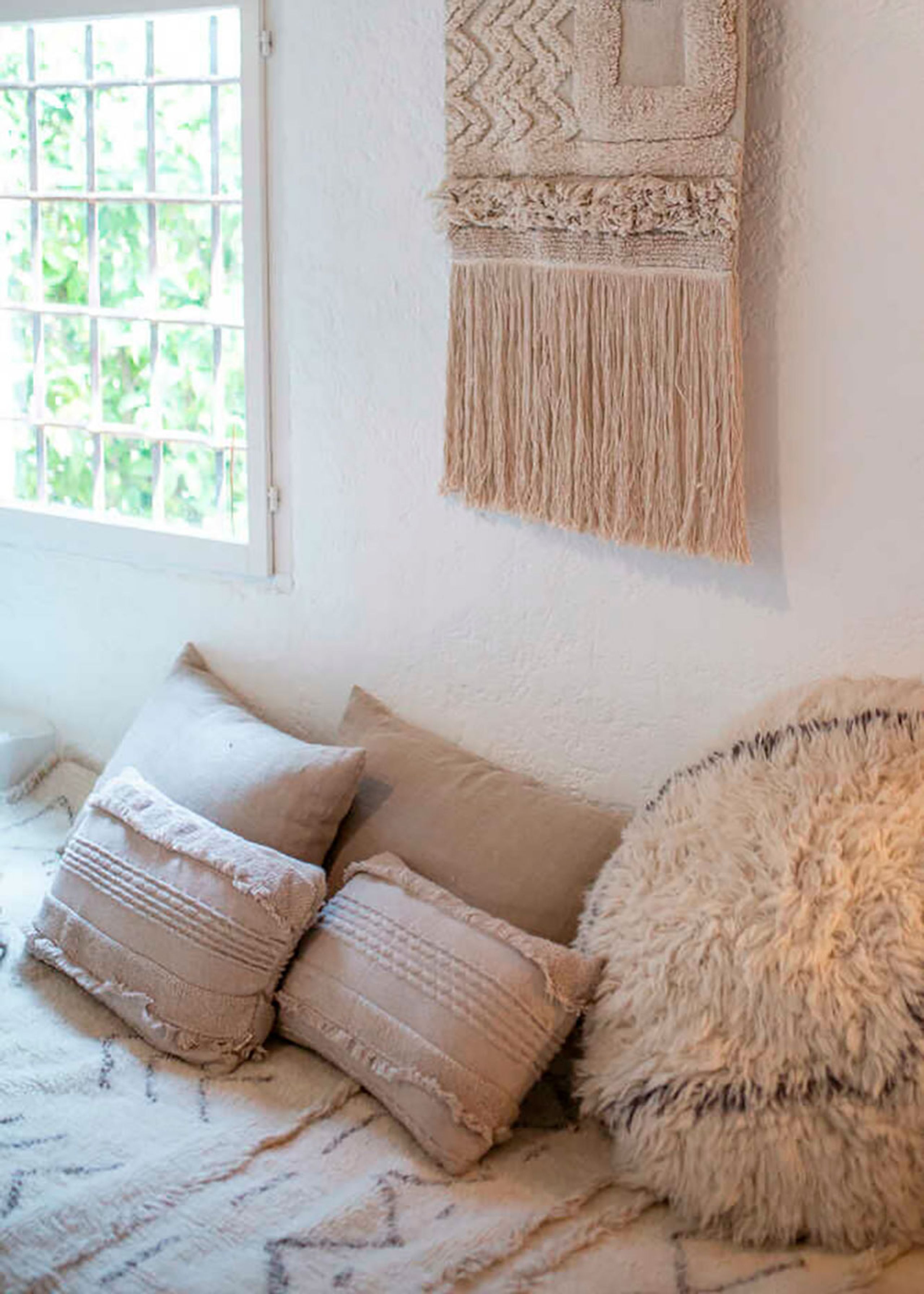 Lorena Canals - Pude - Knitted Cushion Air - White