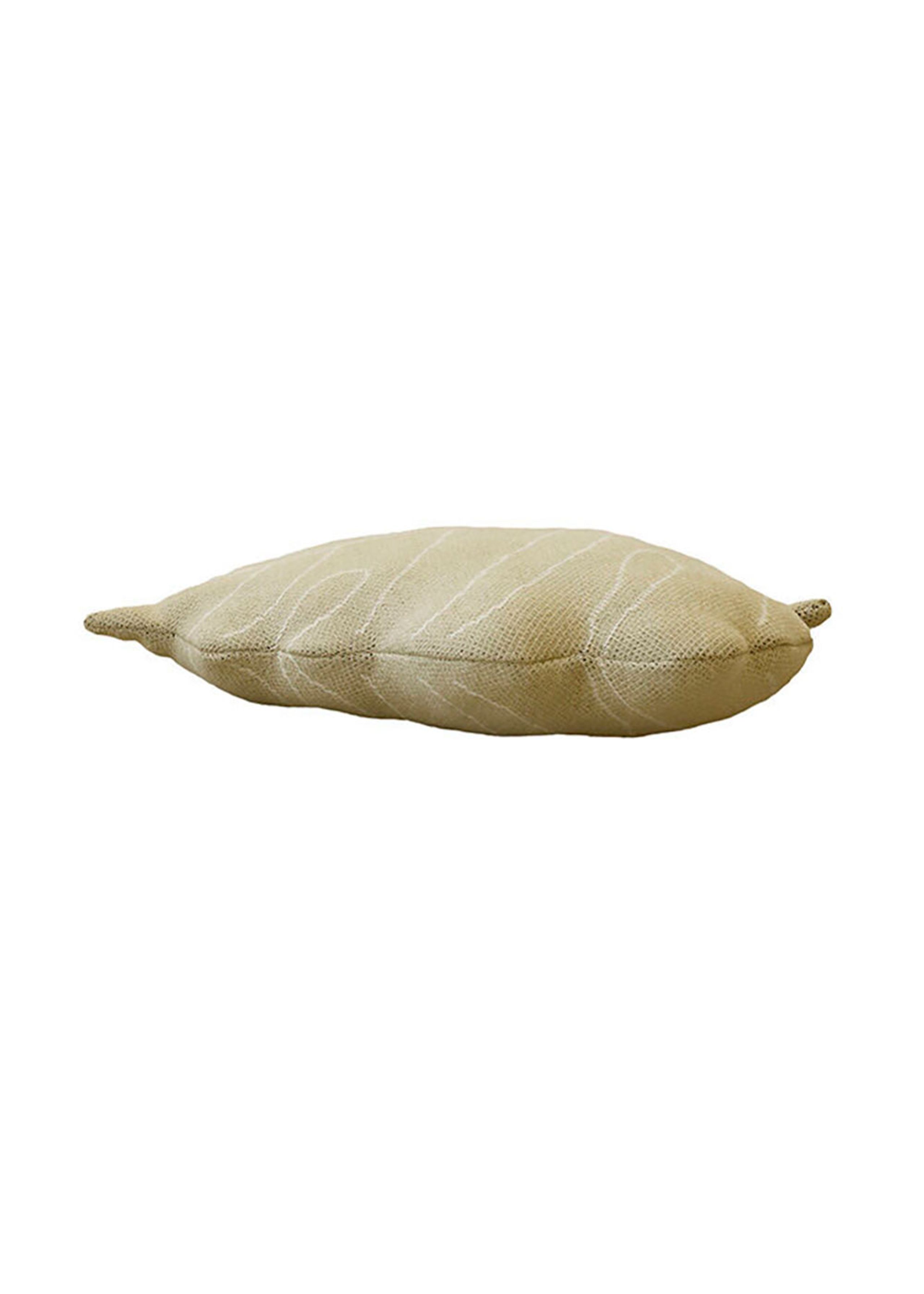 Lorena Canals - Børnepude - Knitted Cushion Baby Leaf - Olive