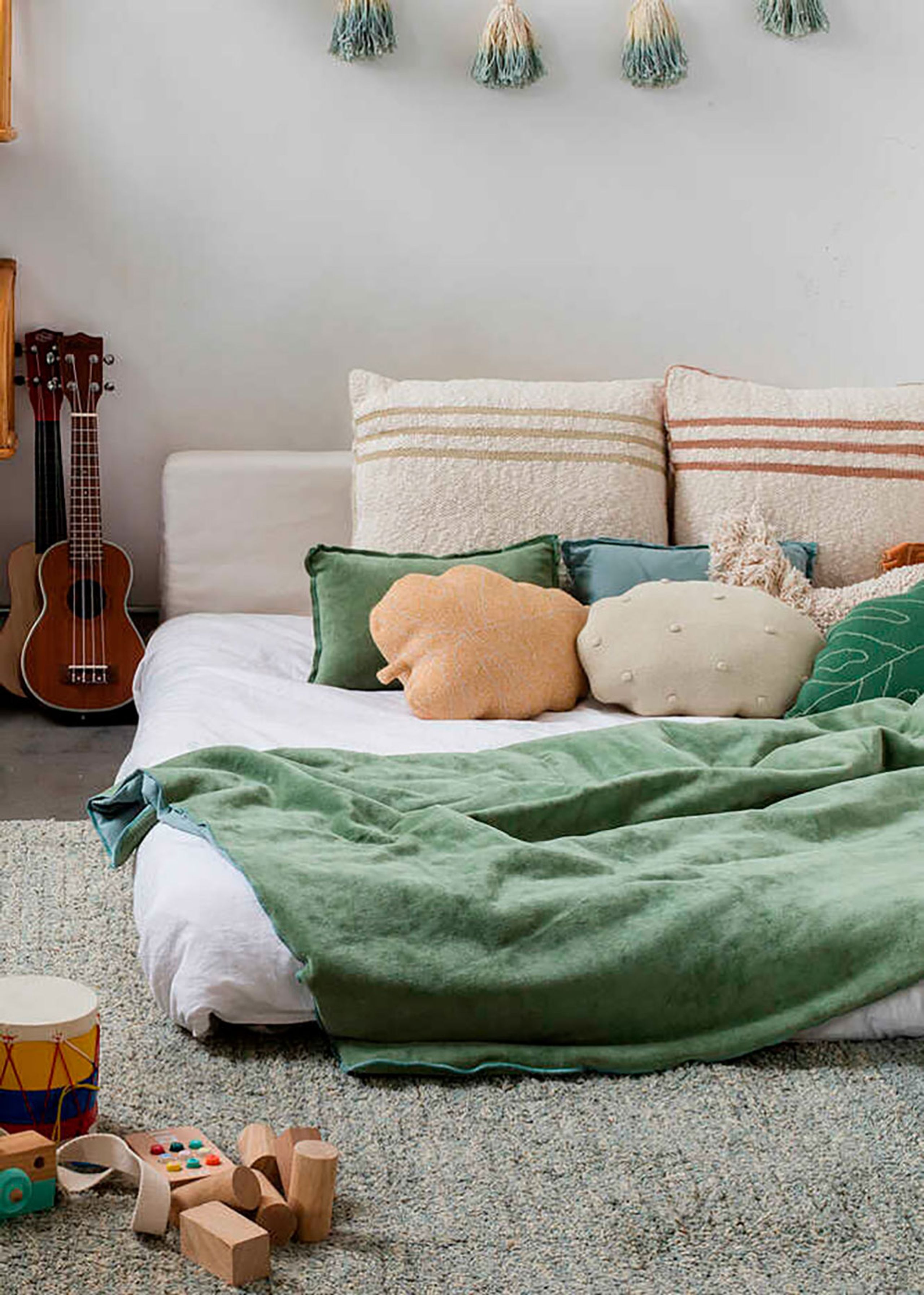 Lorena Canals - Pillow - Knitted Cushion Duetto - Powder - Natural