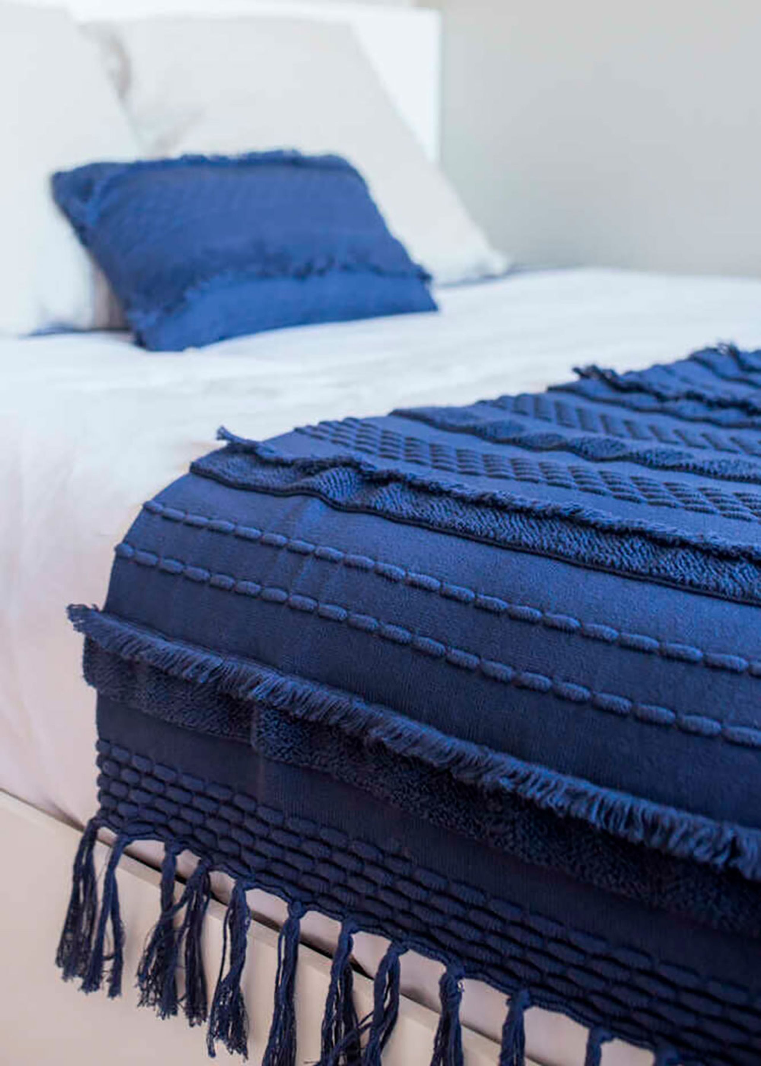 Lorena Canals - Blanket - Knitted Blanket Air - Alaska Blue