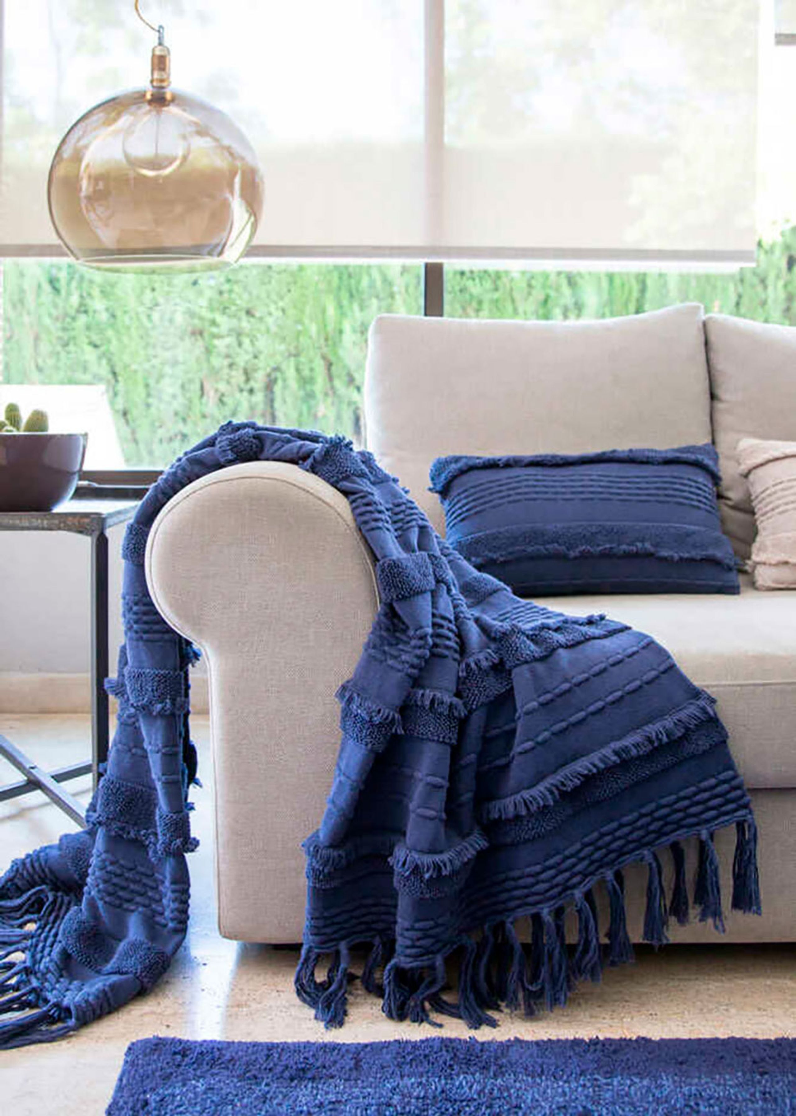 Lorena Canals - Blanket - Knitted Blanket Air - Alaska Blue