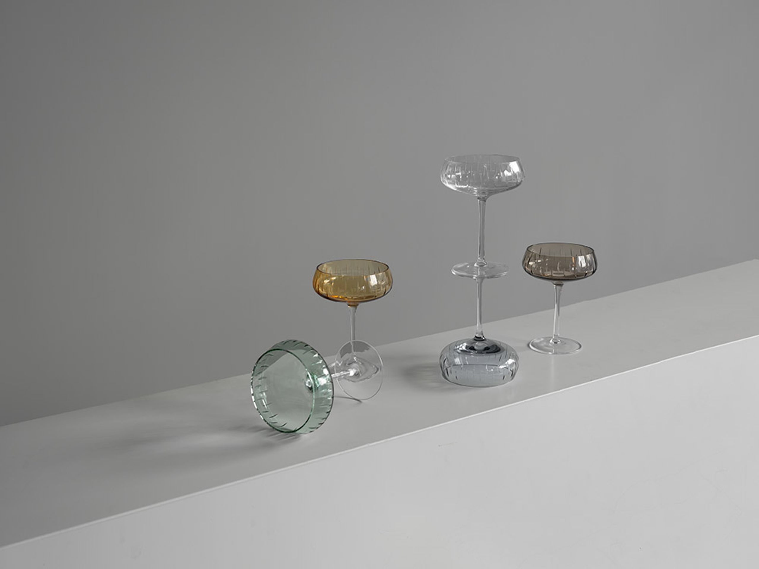 Louise Roe - Vetro - Champagne Coupe | Single Cut - Rose