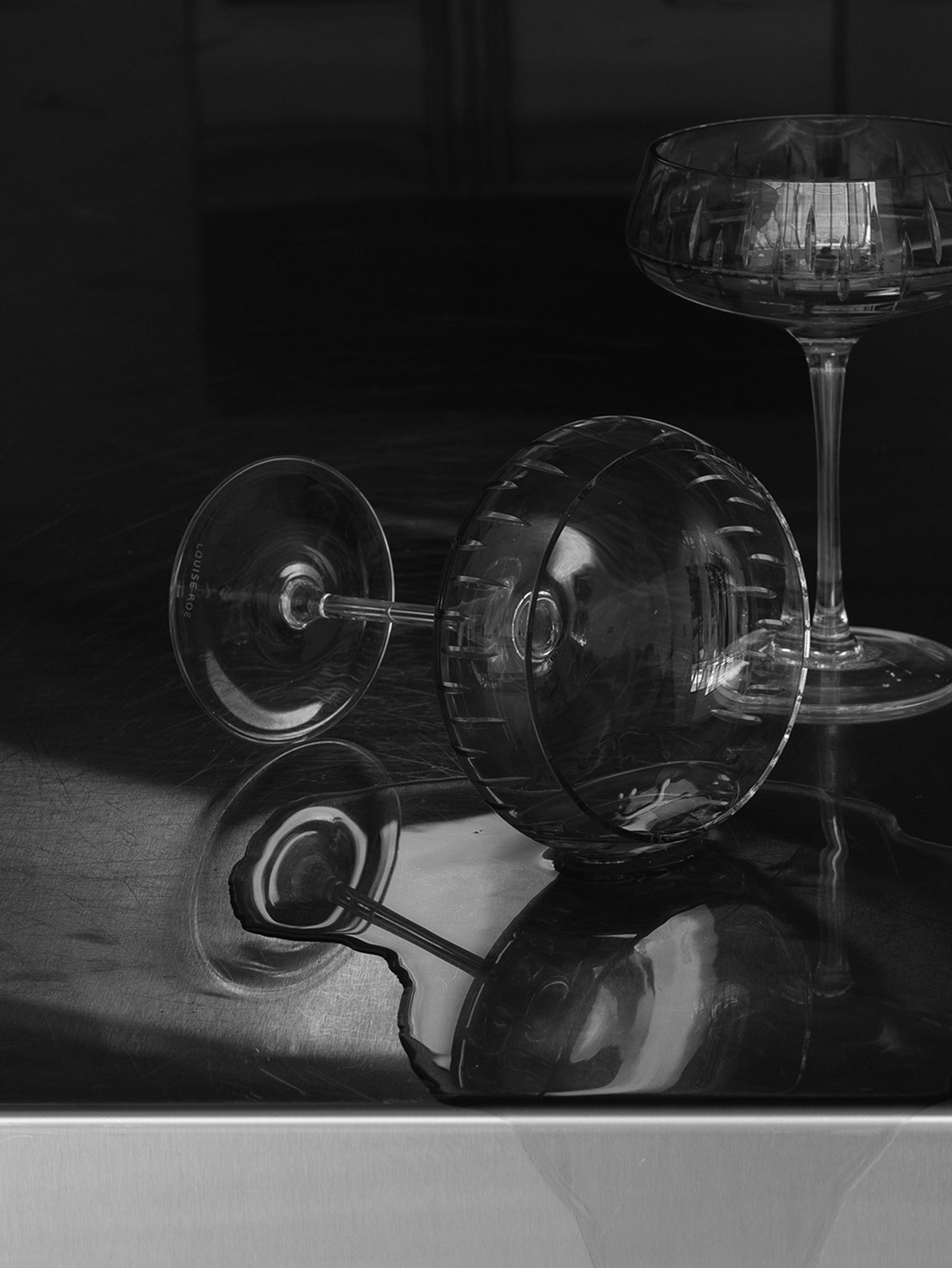 Louise Roe - Vetro - Champagne Coupe | Single Cut - Rose