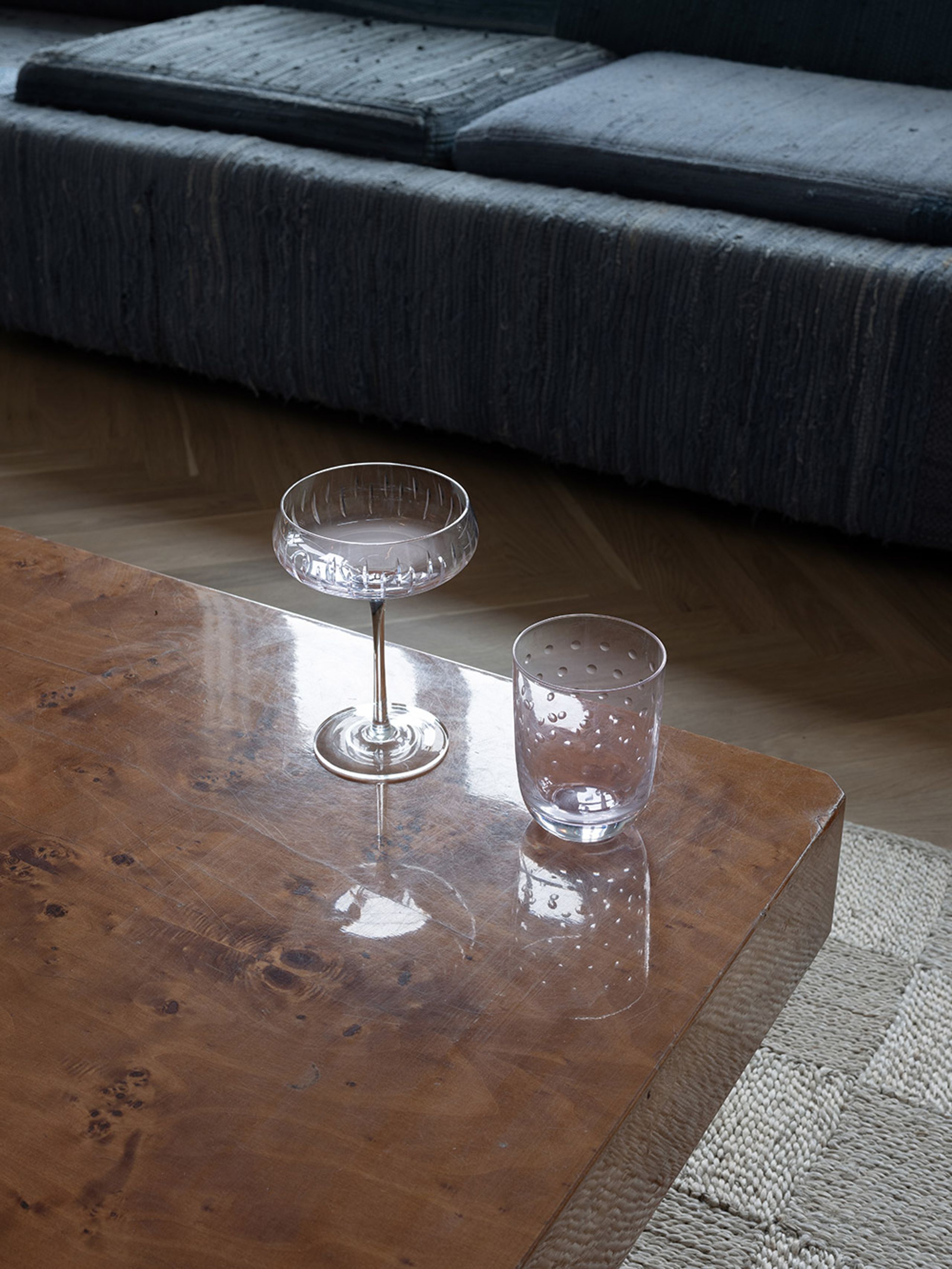 Louise Roe - Vetro - Champagne Coupe | Single Cut - Rose