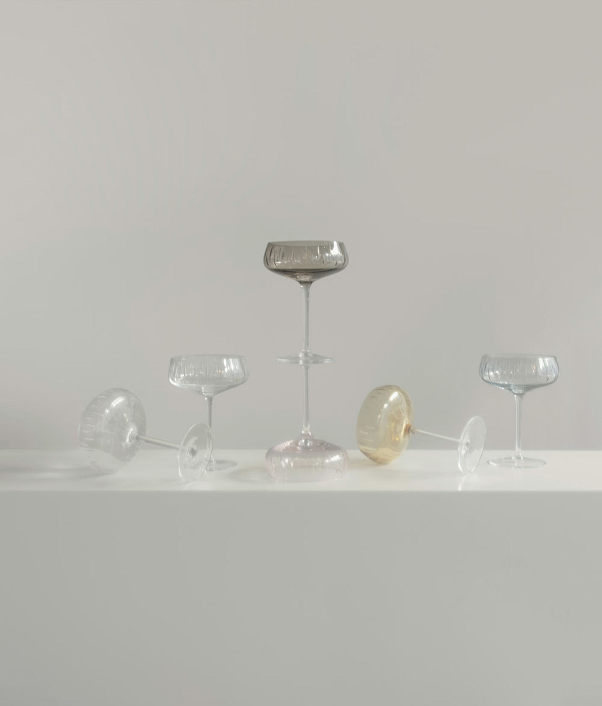 Louise Roe - Sklenice na šampaňské - Champagne Coupe - Green