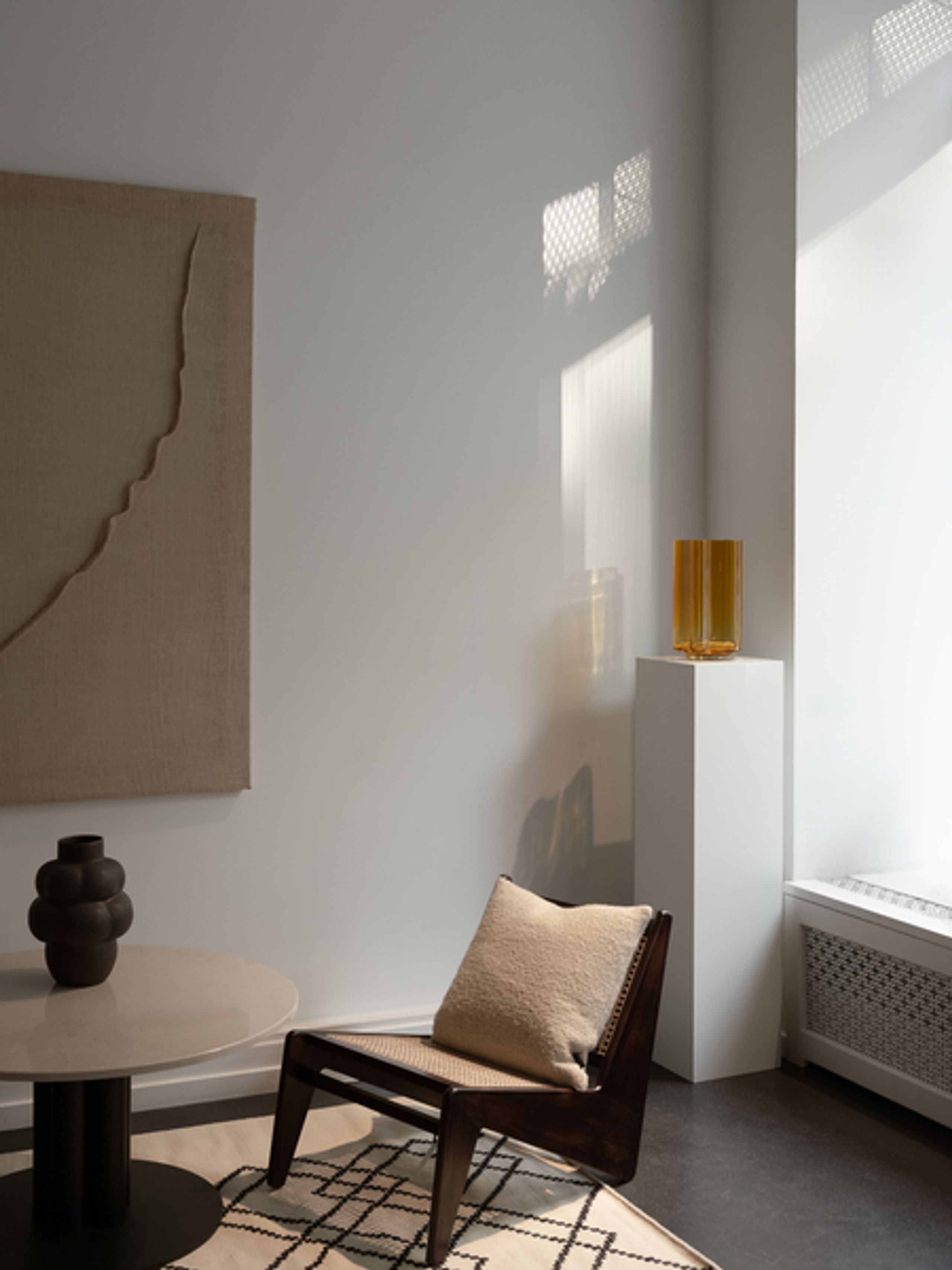 Louise Roe - Vase - Funki Vase - Funki Vase Asymmetric Amber