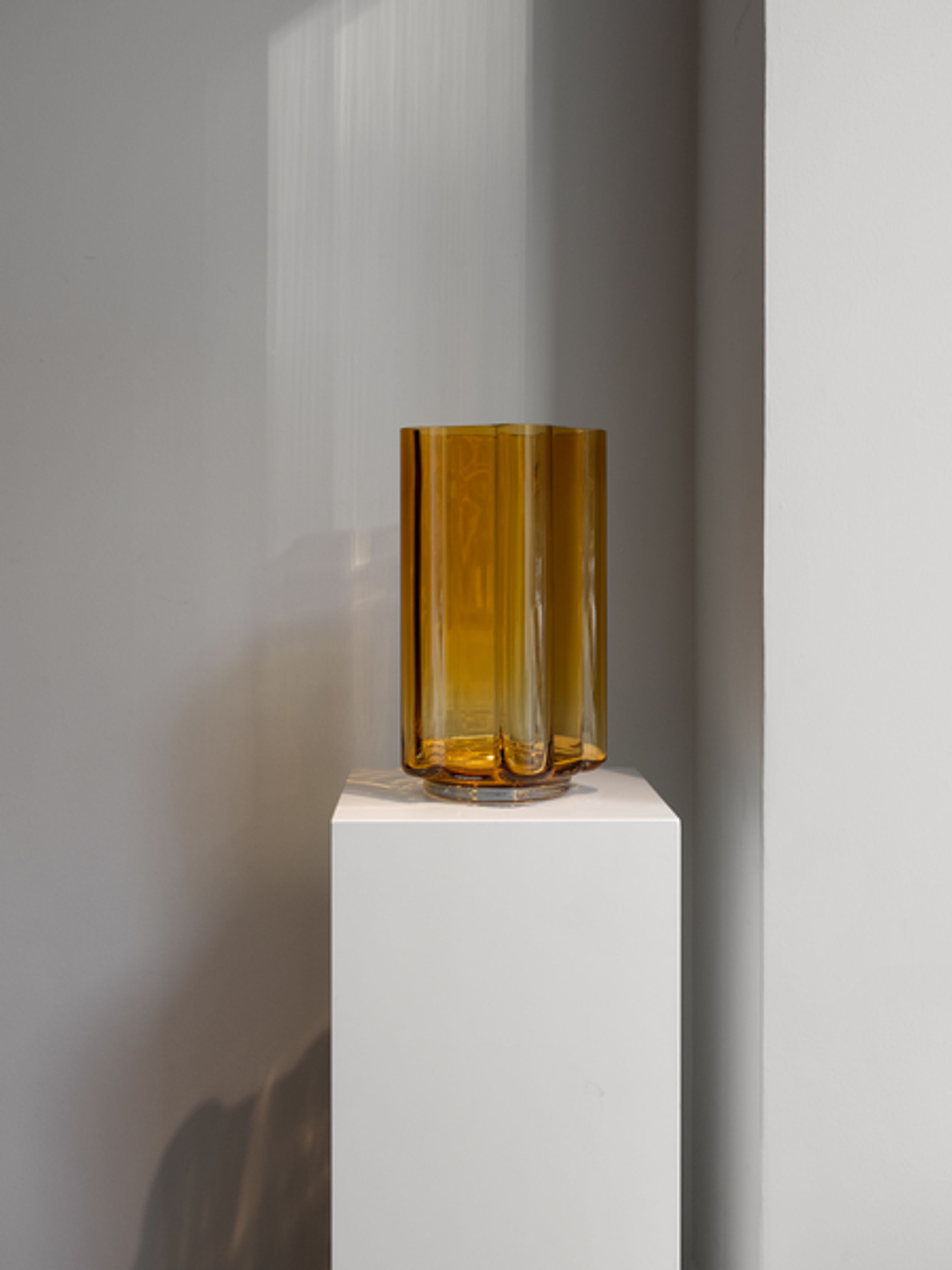Louise Roe - Vase - Funki Vase - Funki Vase Asymmetric Amber