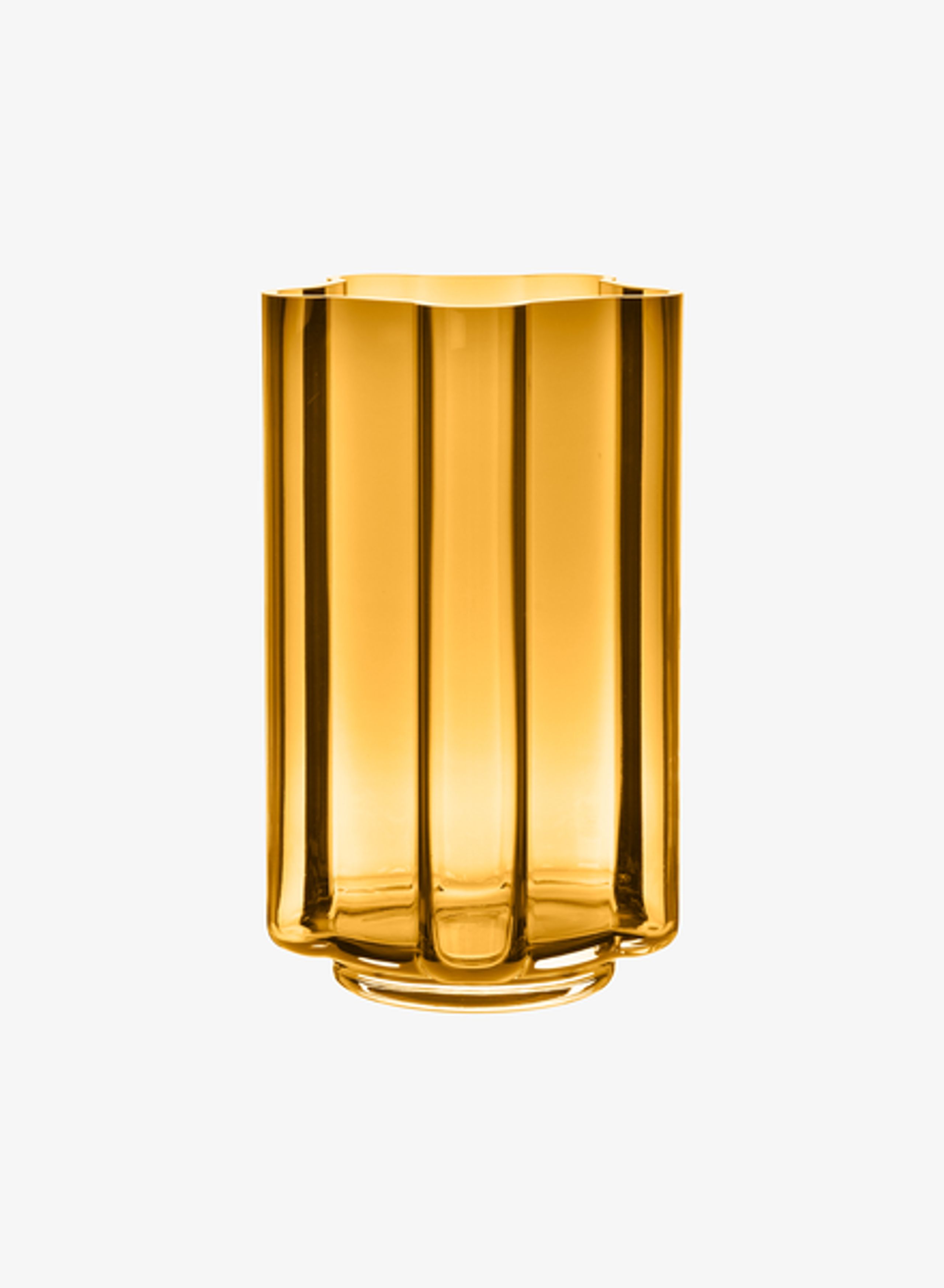 Louise Roe - Vase - Funki Vase - Funki Vase Rounded Amber