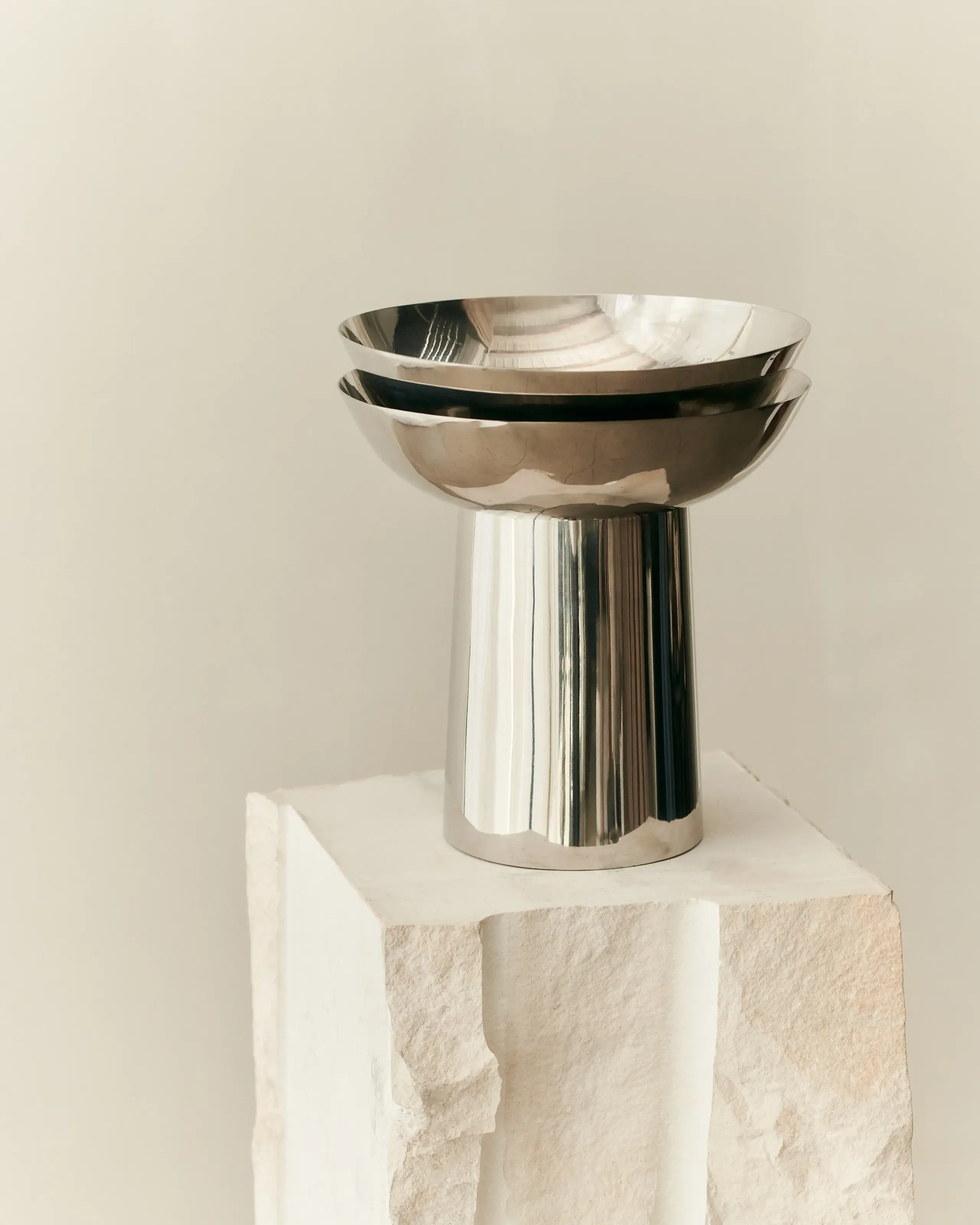 Louise Roe - Vase - Fountain Vase 02 - Stainless Steel