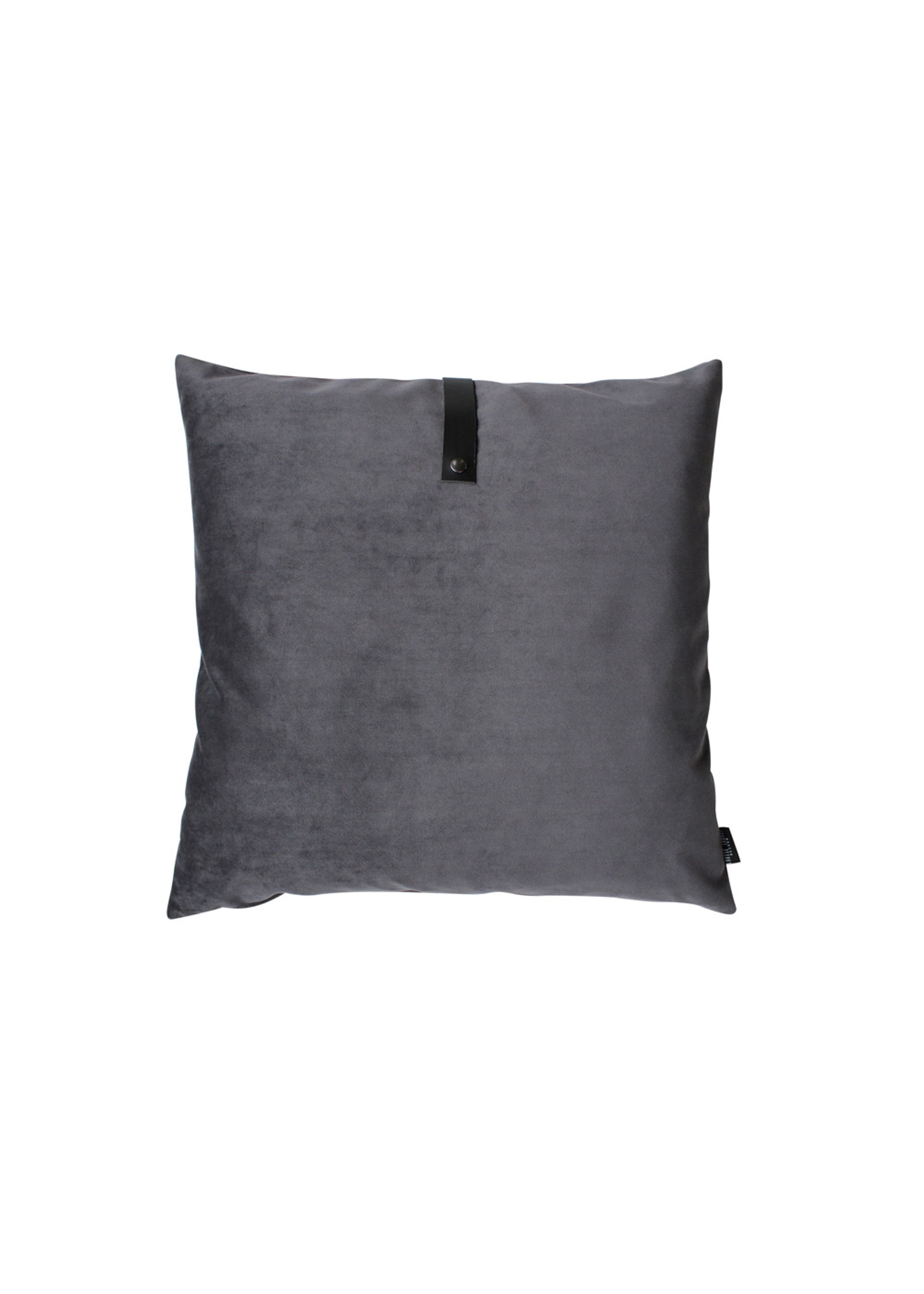 Louise Smærup - Coussin - Velvet - Dark Grey - 50 x 50 cm