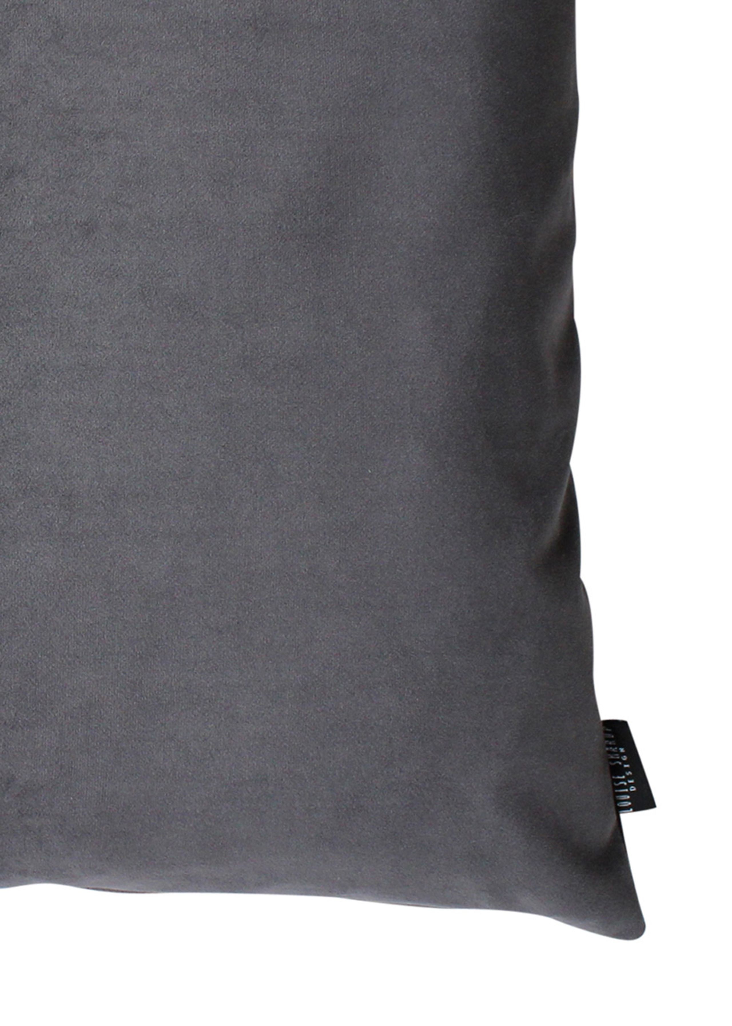 Louise Smærup - Coussin - Velvet - Dark Grey - 50 x 50 cm