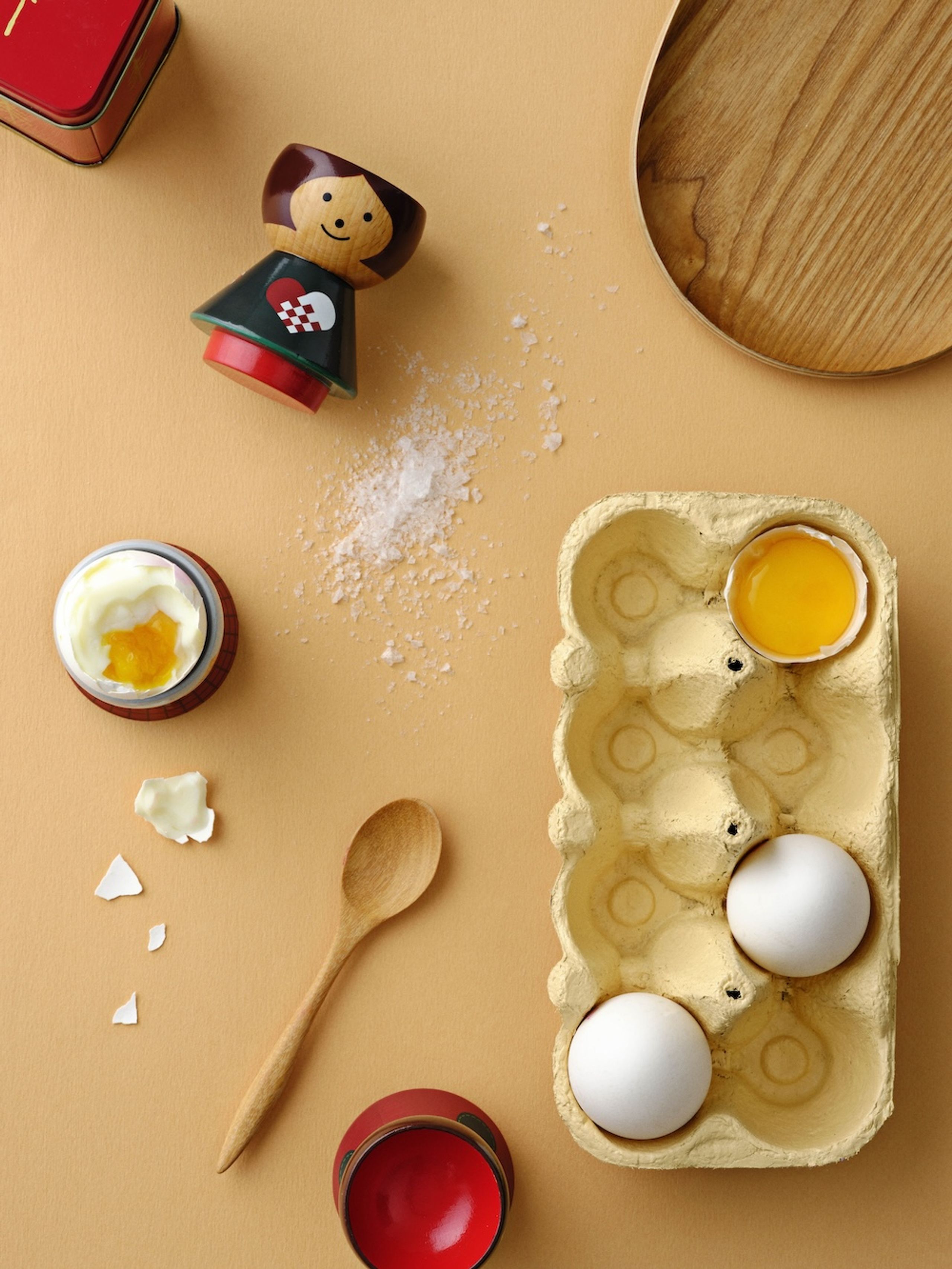 Lucie Kaas - Pohár na vejce - Bordfolk Egg Holder - Christmas - Christmas Mouse Red