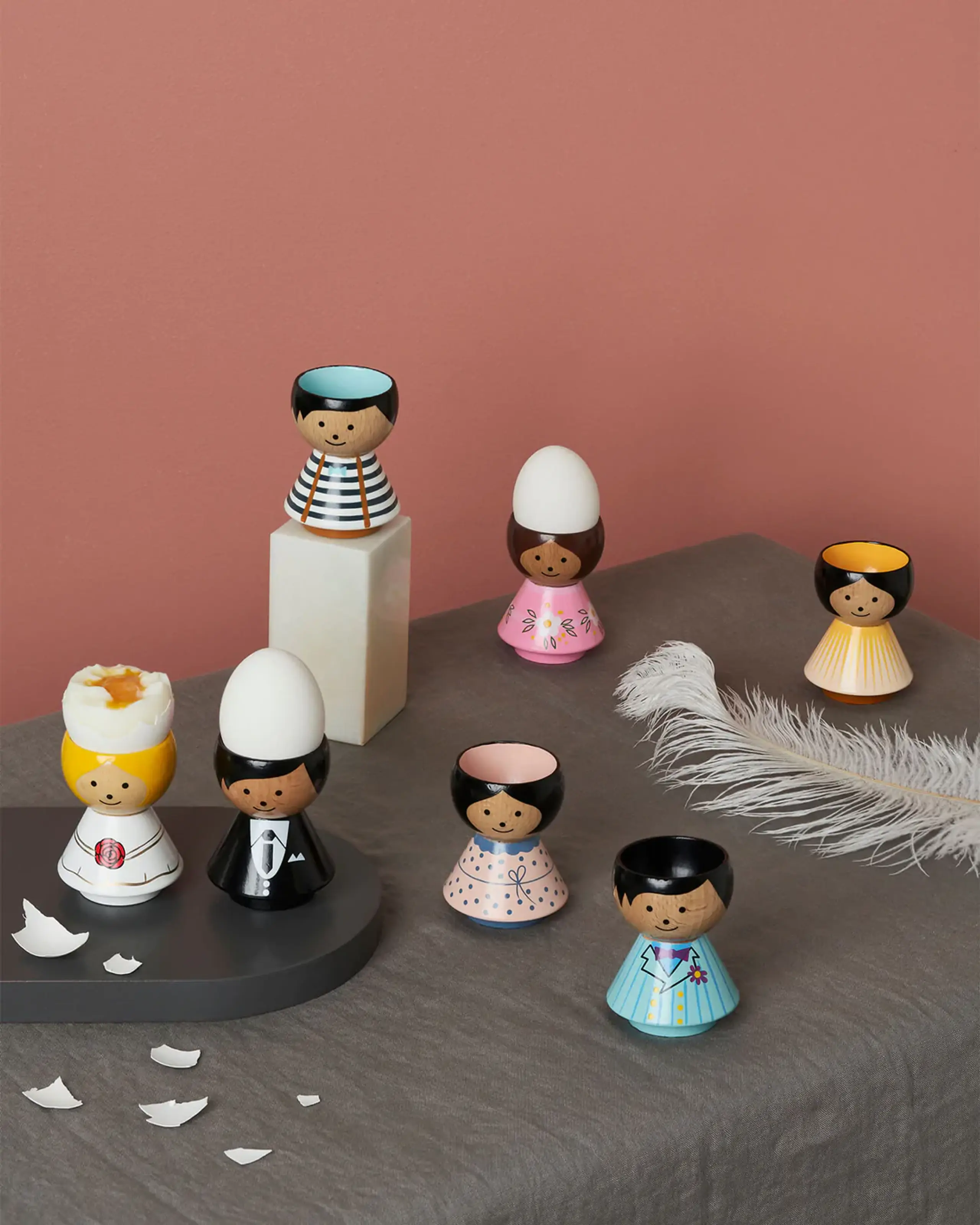 Lucie Kaas - Figura - Egg Cups, Bordfolk Boy - Magnus