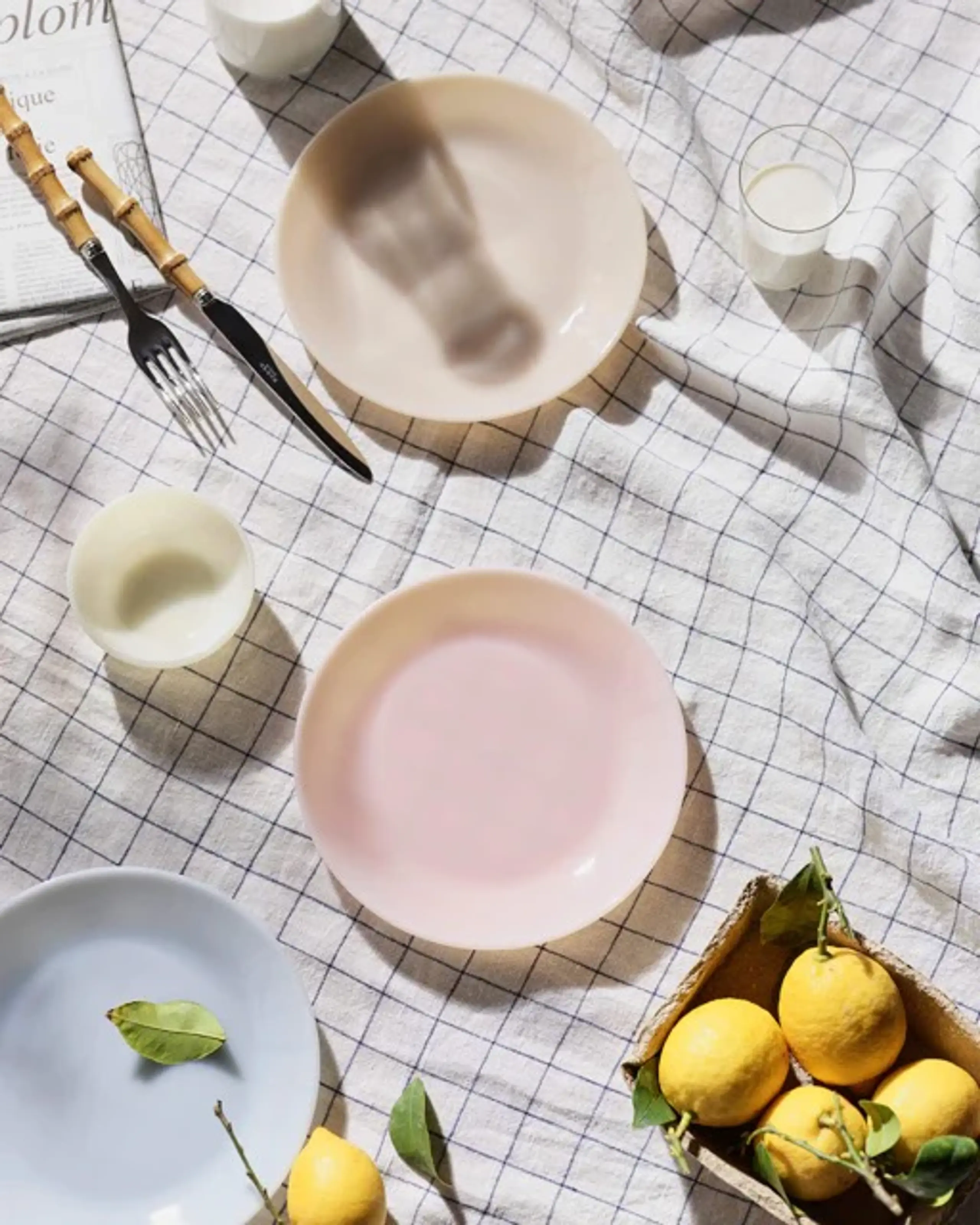 Lucie Kaas - Glass - Milk Drinking Glass - Peach