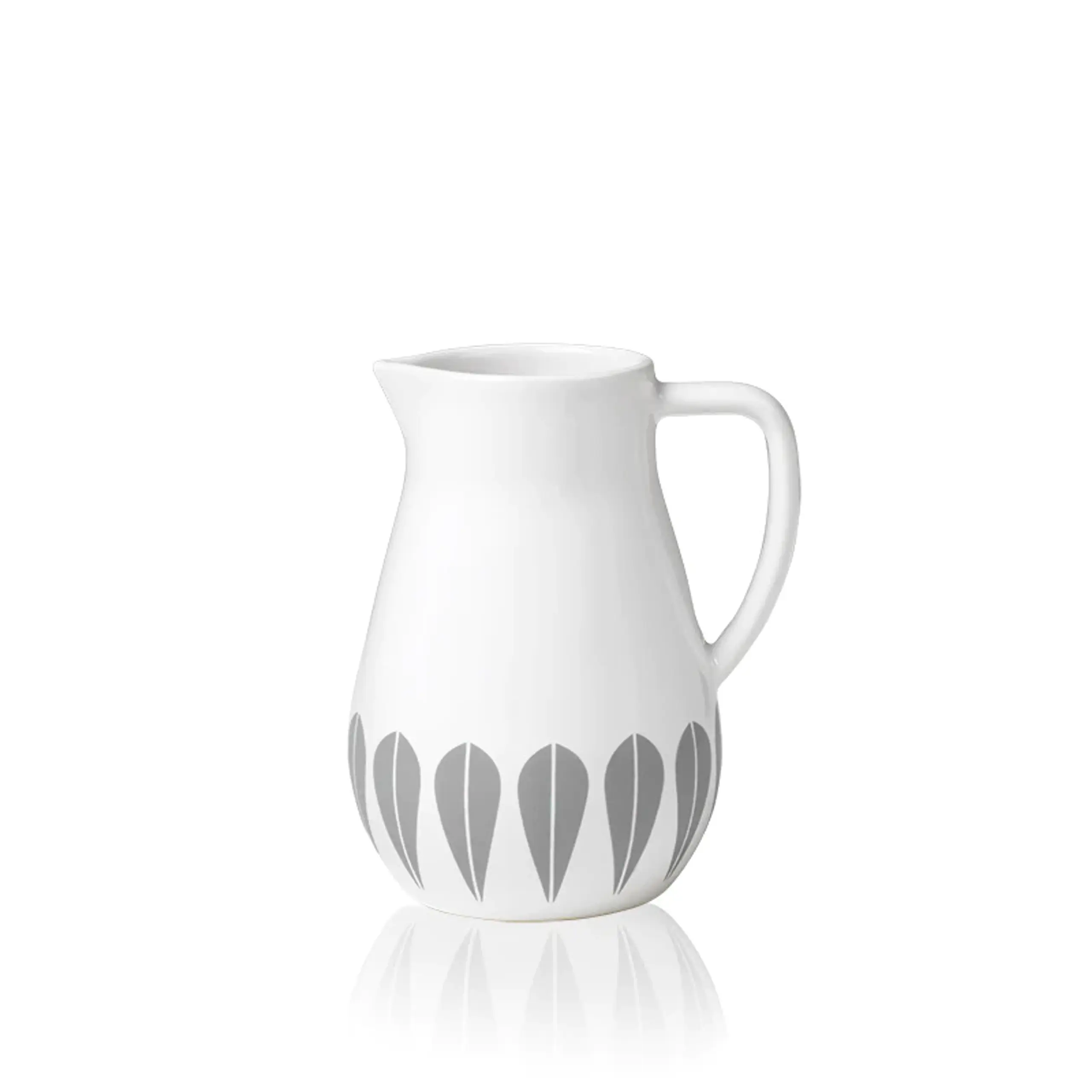 Lucie Kaas - Jug - Creamers Lotus - Grey Pattern