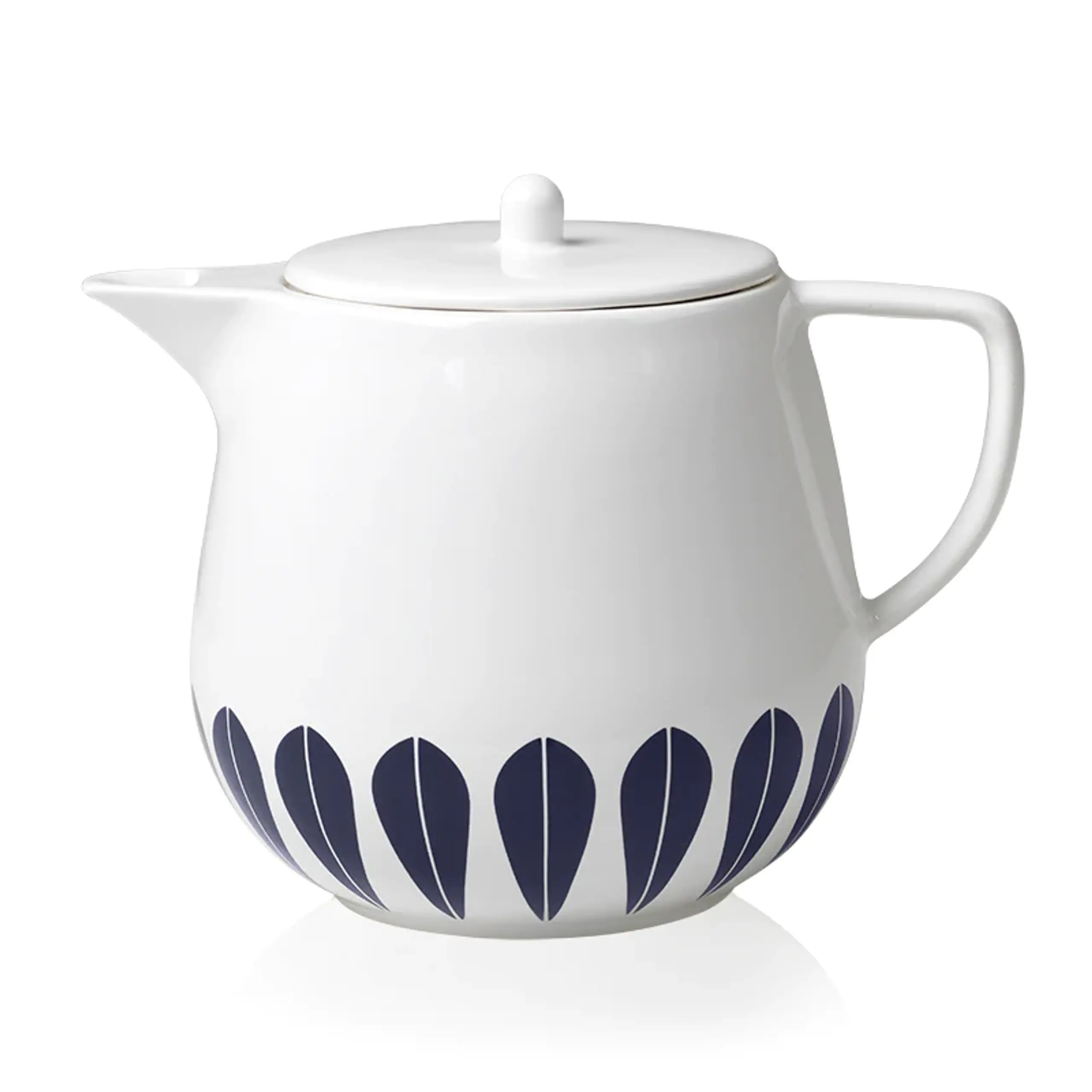 Lucie Kaas - Jug - Lotus Tea Pot - Dark Blue Pattern
