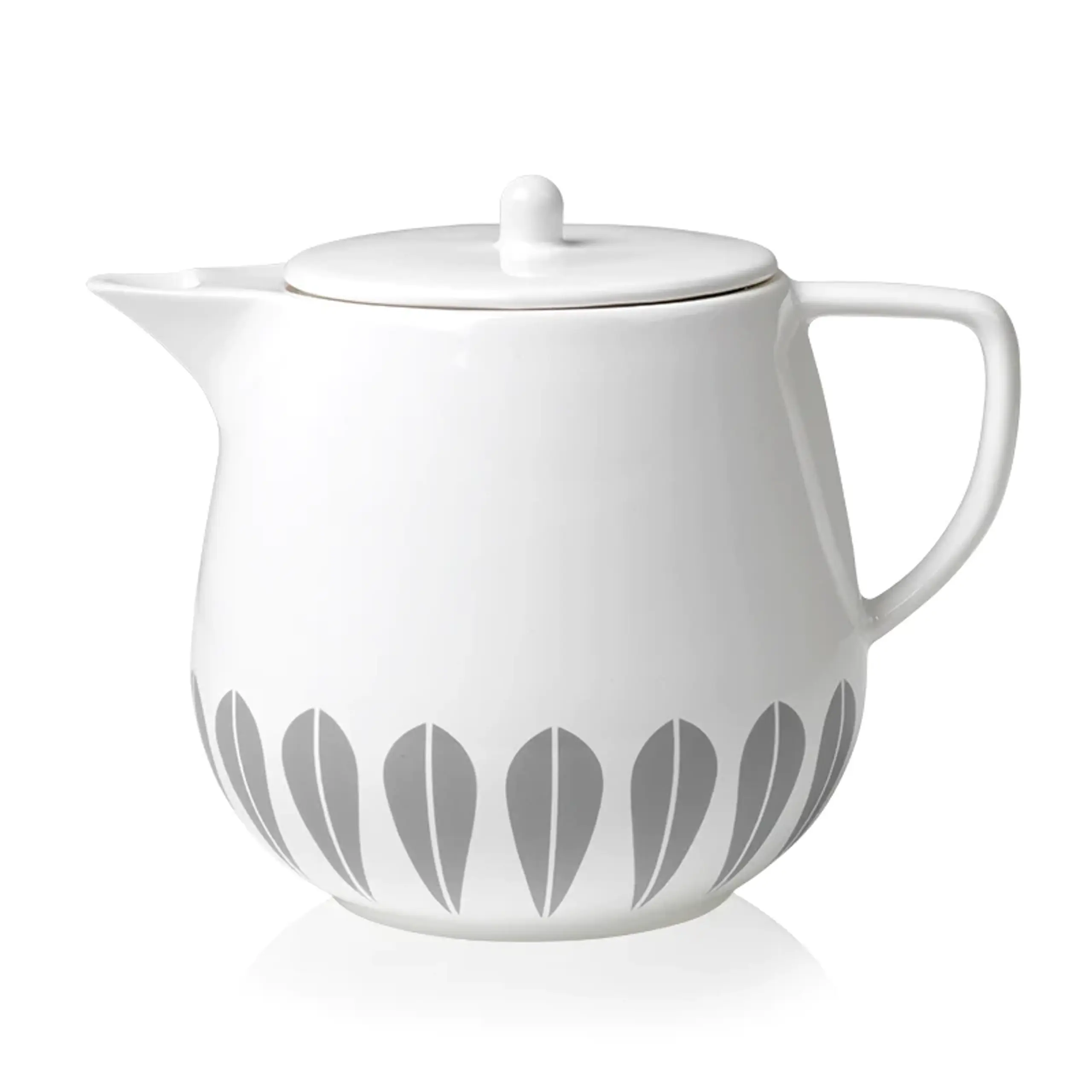 Lucie Kaas - Pichet - Lotus Tea Pot - Grey Pattern