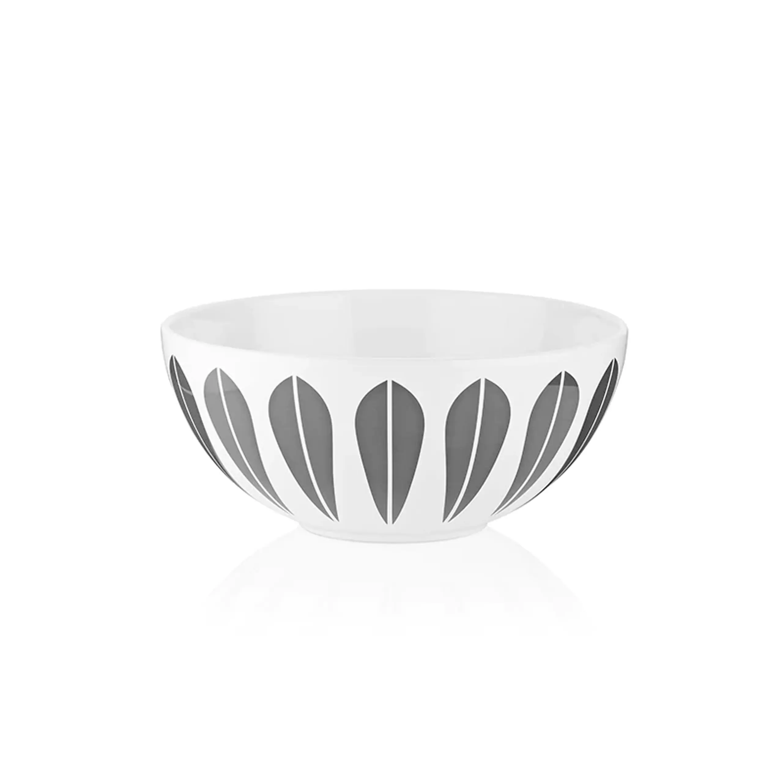 Lucie Kaas - Skål - Lotus Bowls - Grey Pattern - Medium