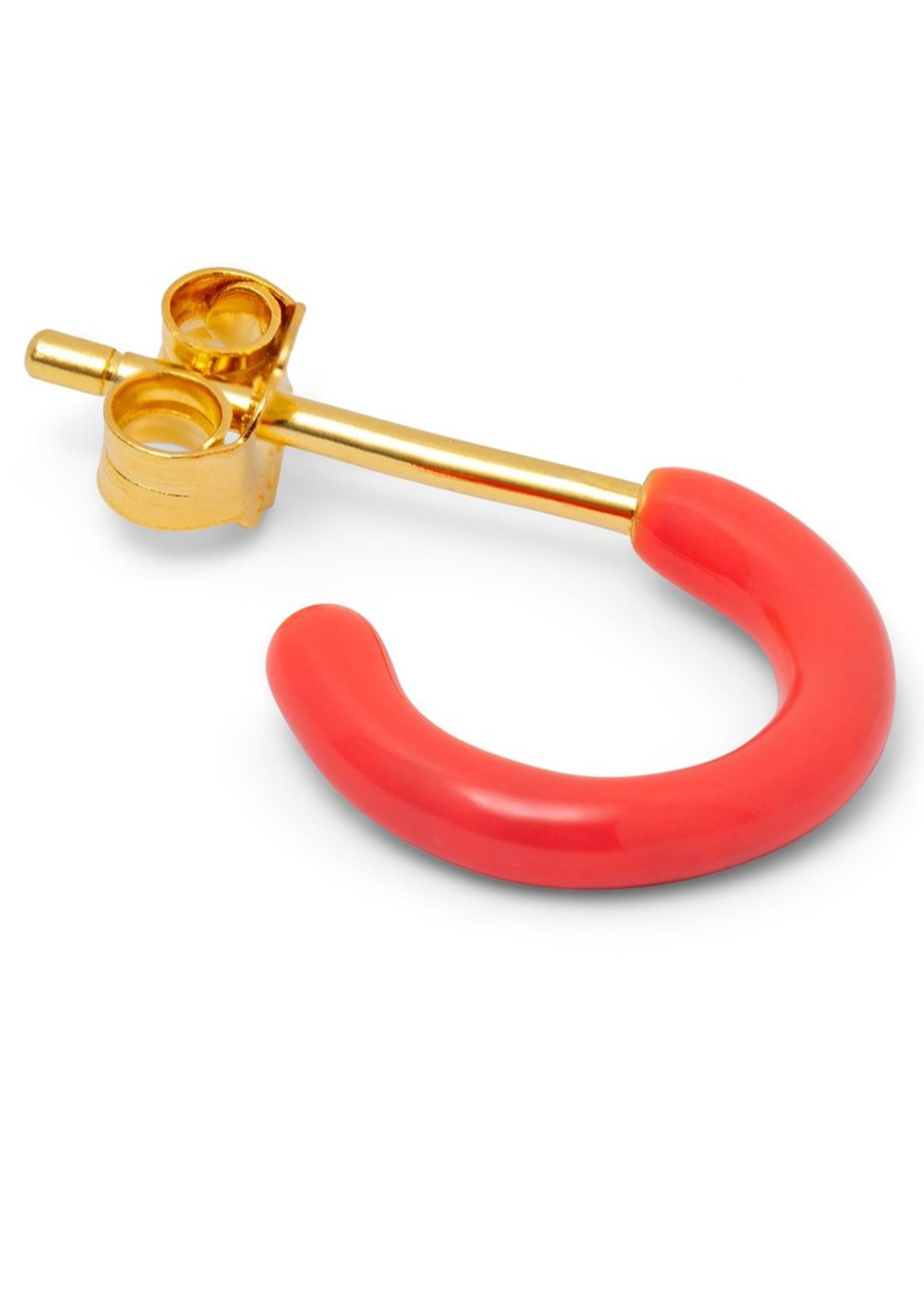 LULU Copenhagen - Ørering - COLOR HOOPS - Coral