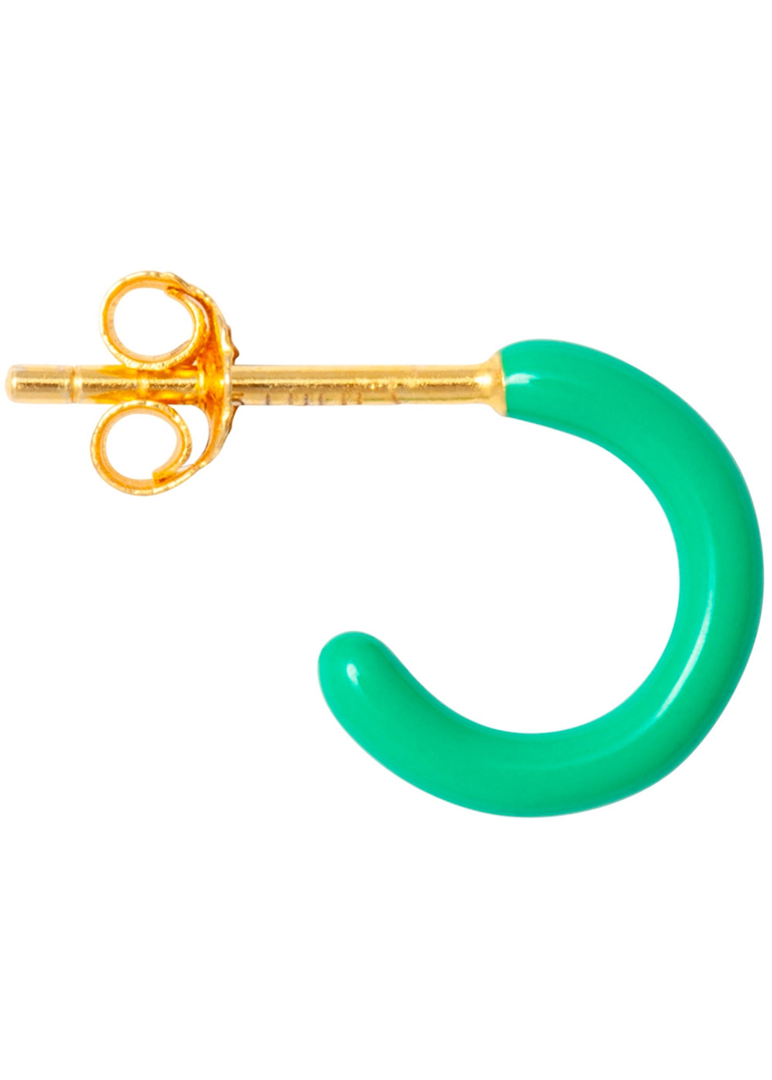 LULU Copenhagen - Ohrring - COLOR HOOPS - Light Green