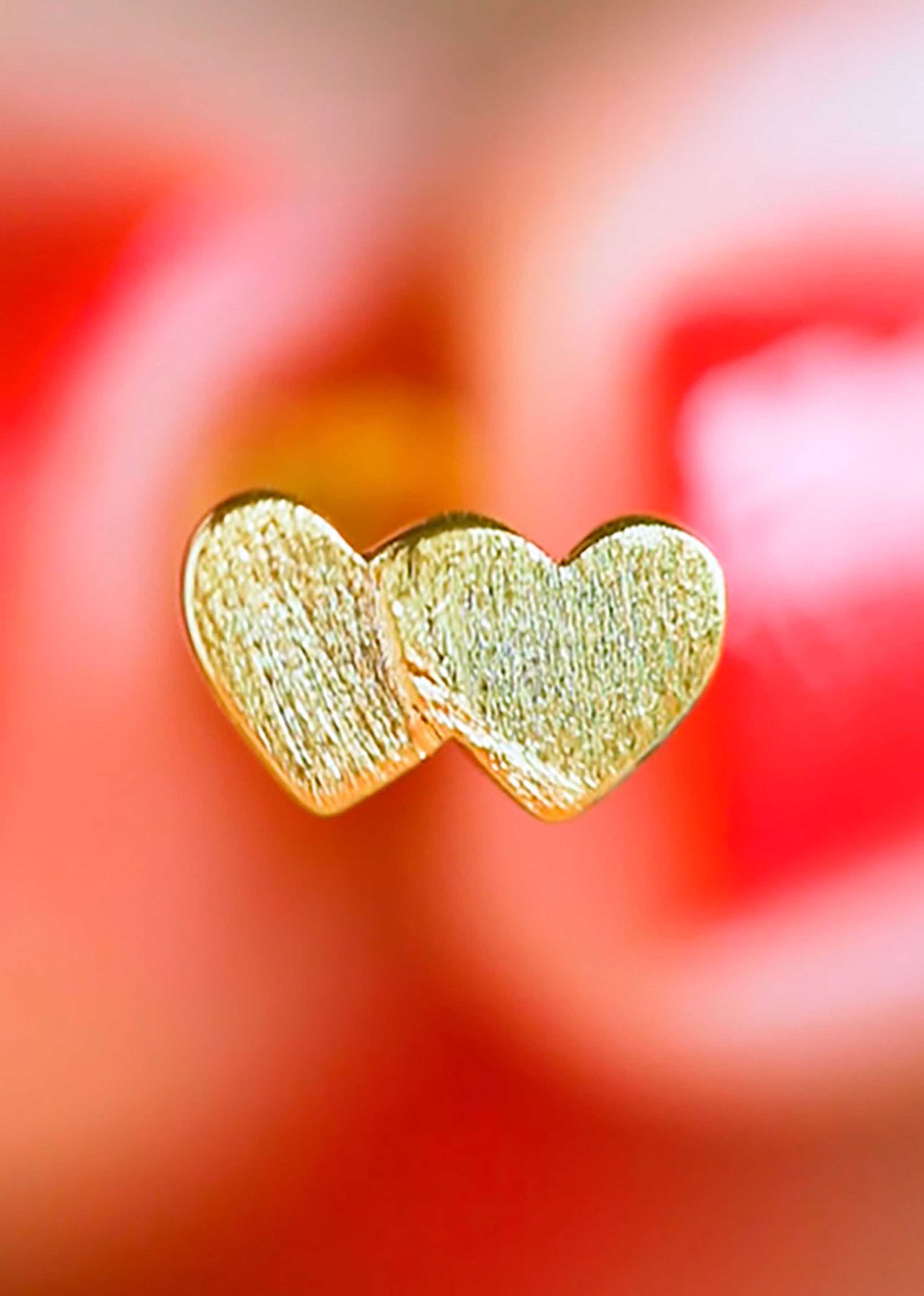 LULU Copenhagen - Orecchino - Domino Hearts - Gold