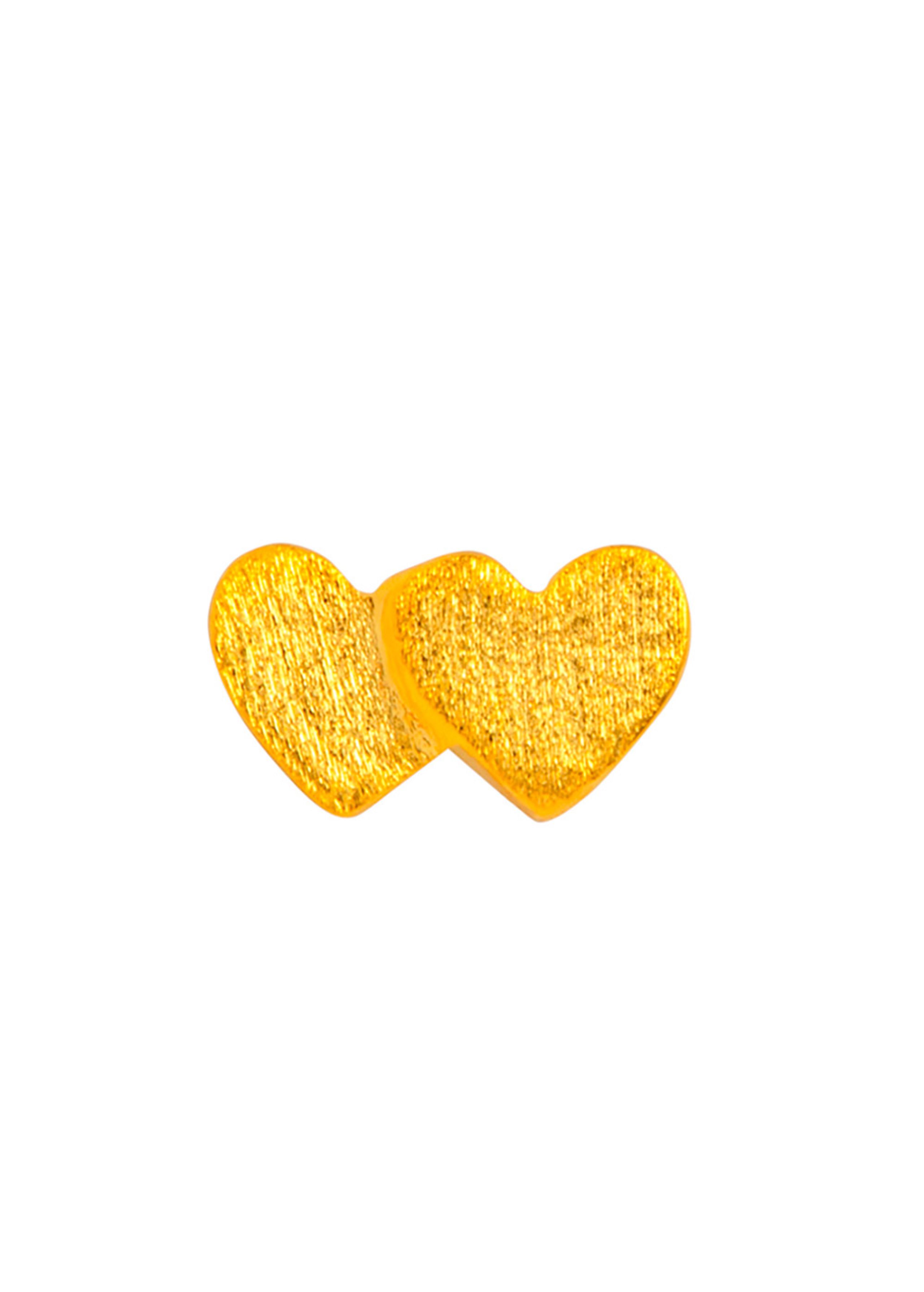LULU Copenhagen - Orecchino - Domino Hearts - Gold