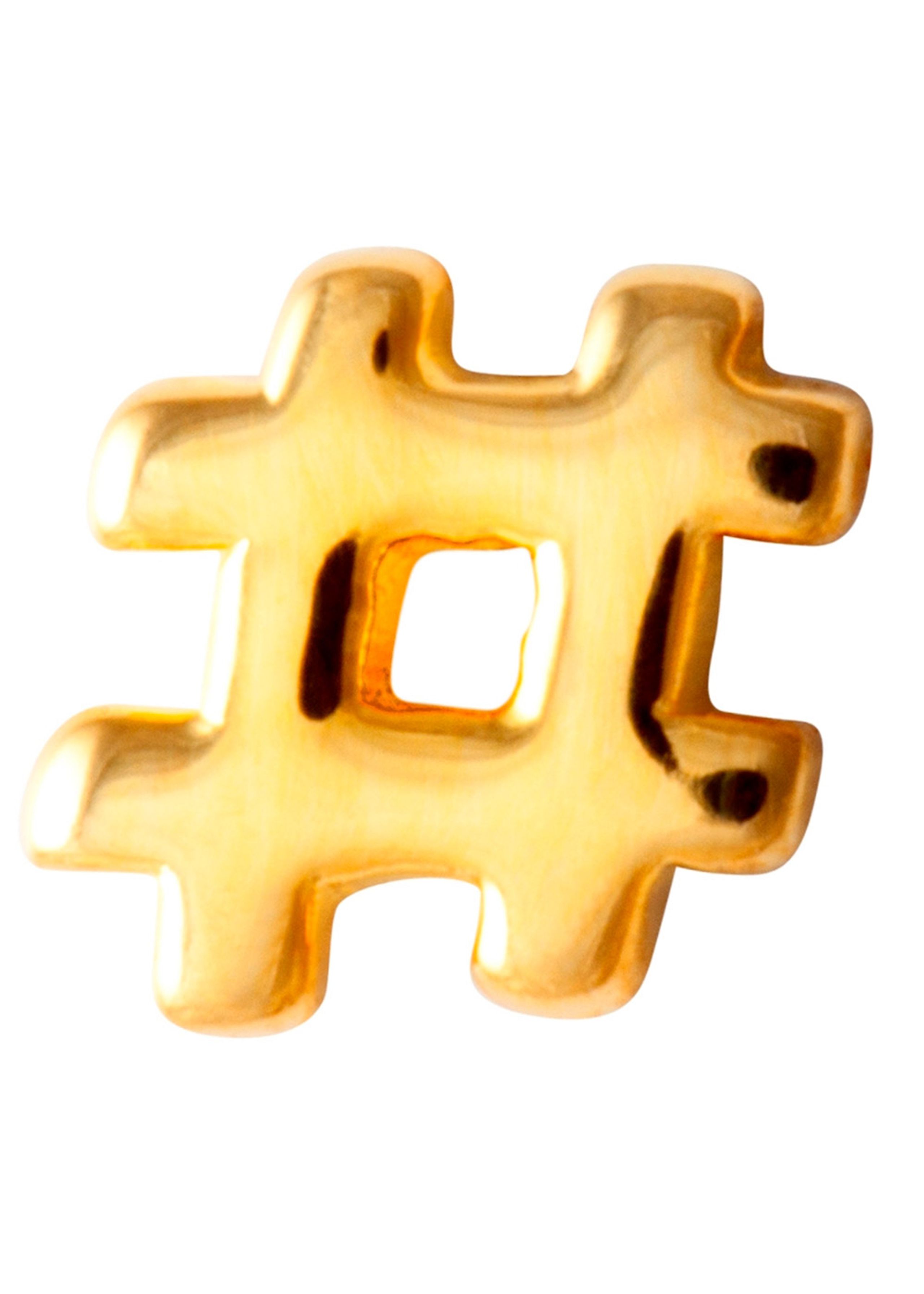 LULU Copenhagen - Earring - Hashtag - Gold