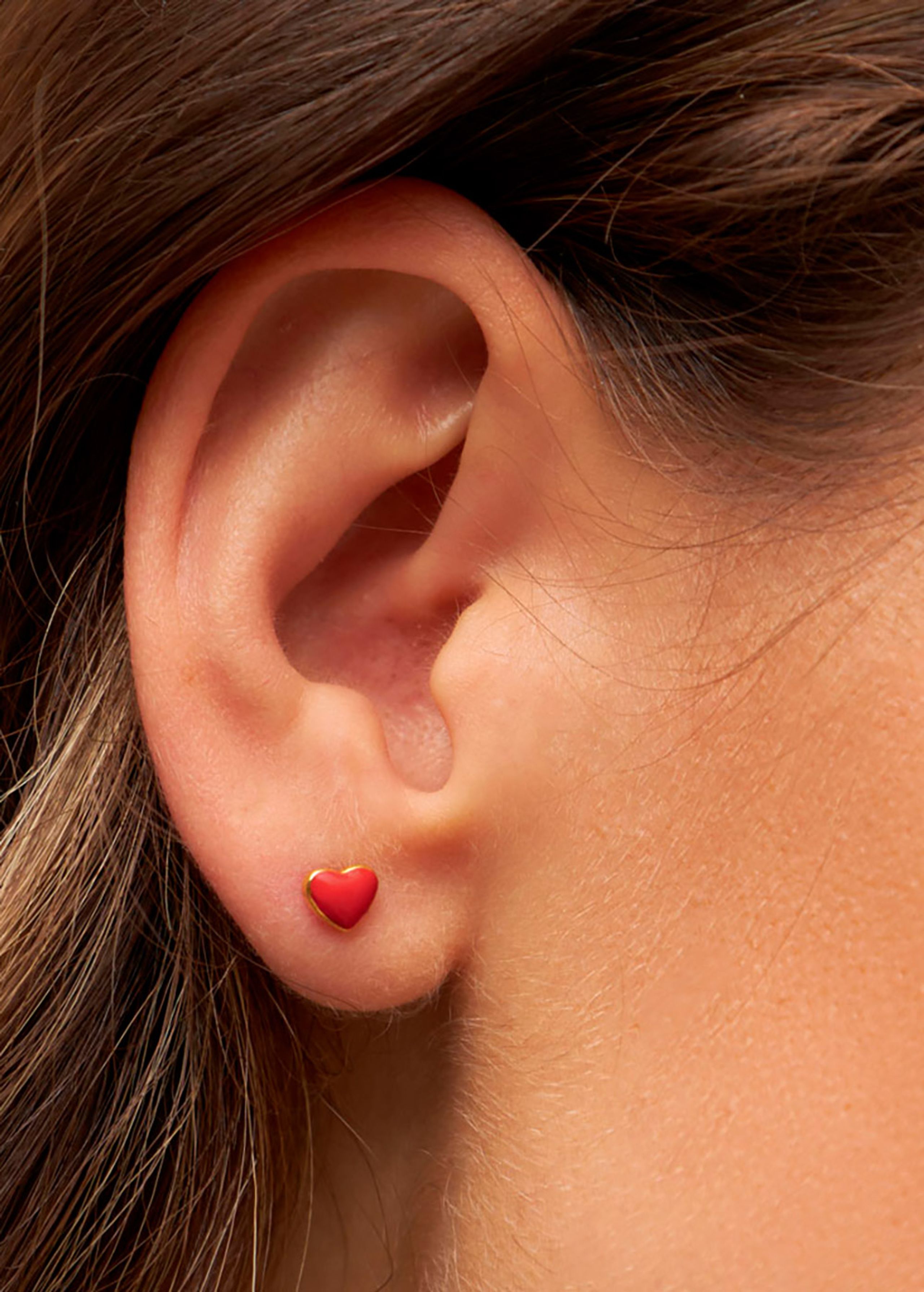 LULU Copenhagen - Oorbel - LOVE U - Passion Red