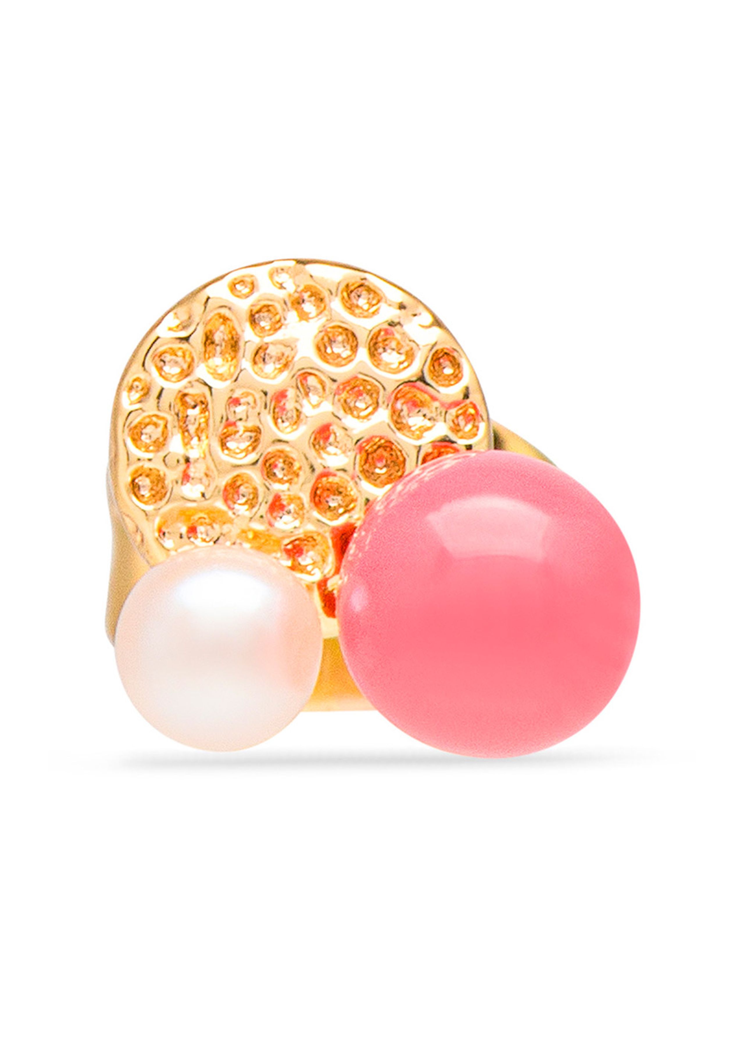 LULU Copenhagen - Ohrring - Bouquet Plate Earring - Gold plated