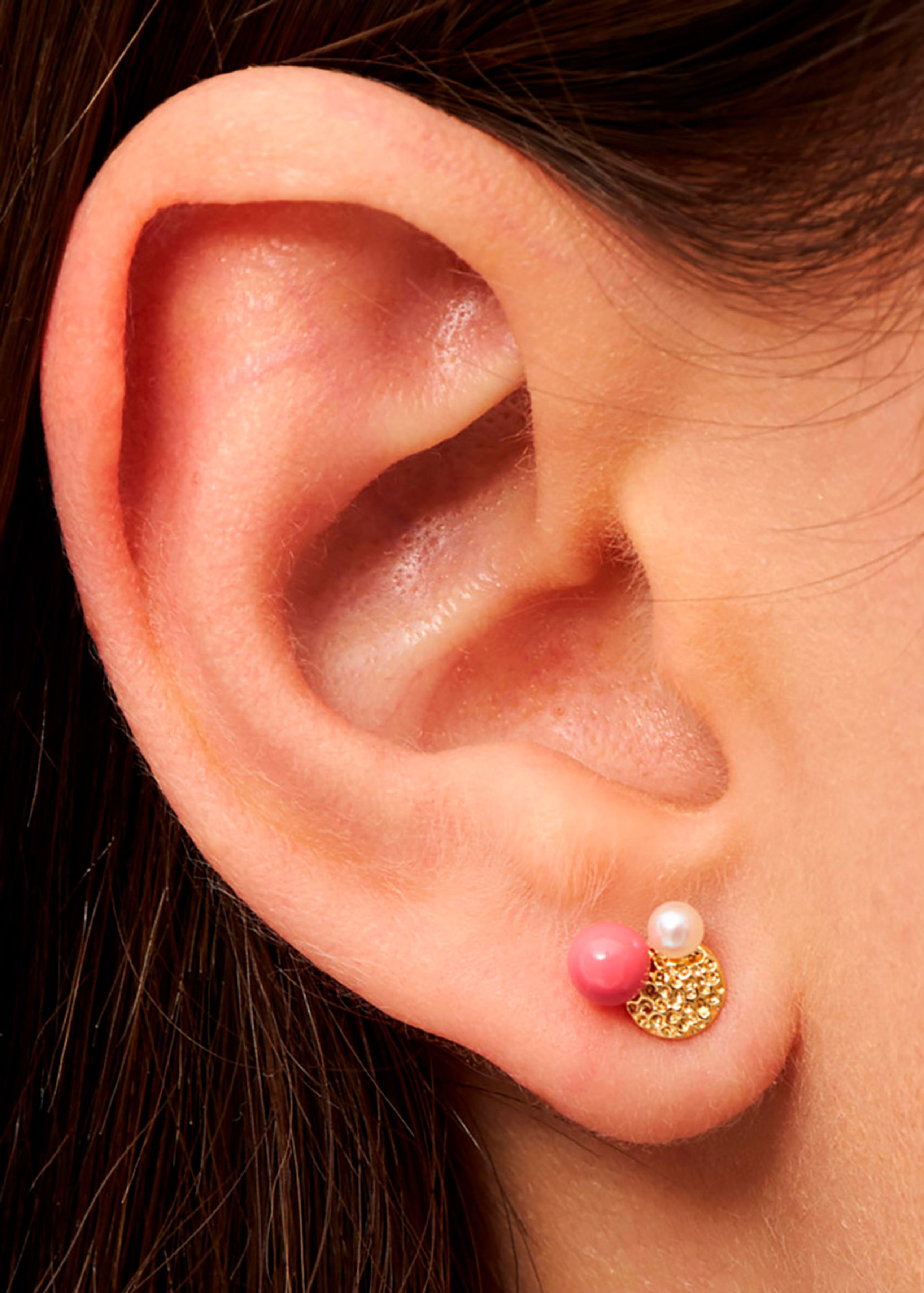 LULU Copenhagen - Ohrring - Bouquet Plate Earring - Gold plated